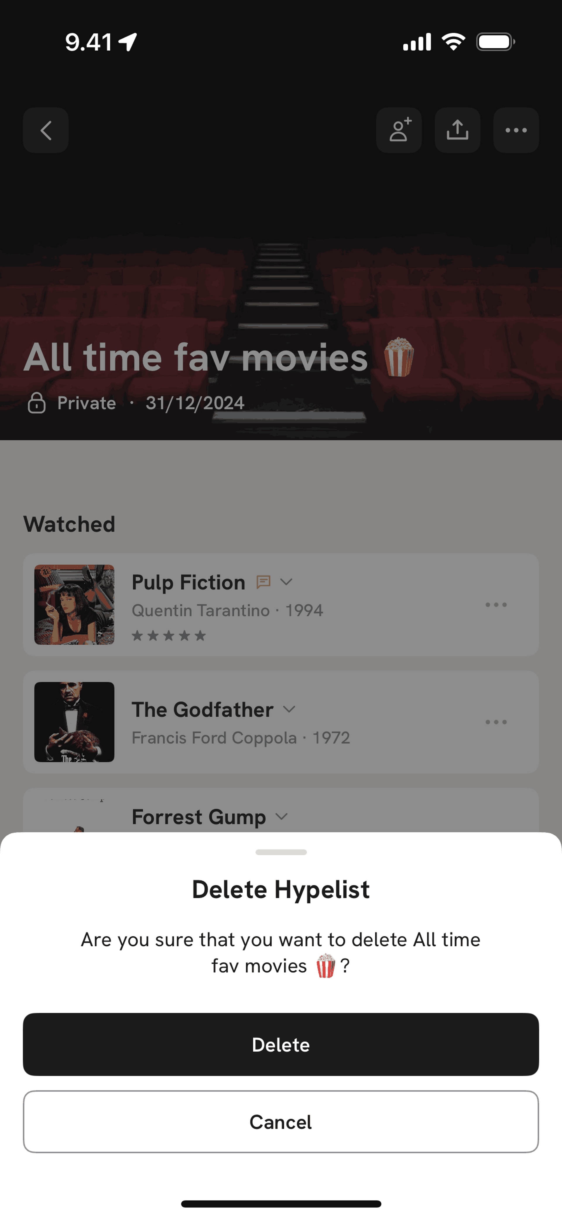 Hypelist iOS Social Networking interface screenshot 14
