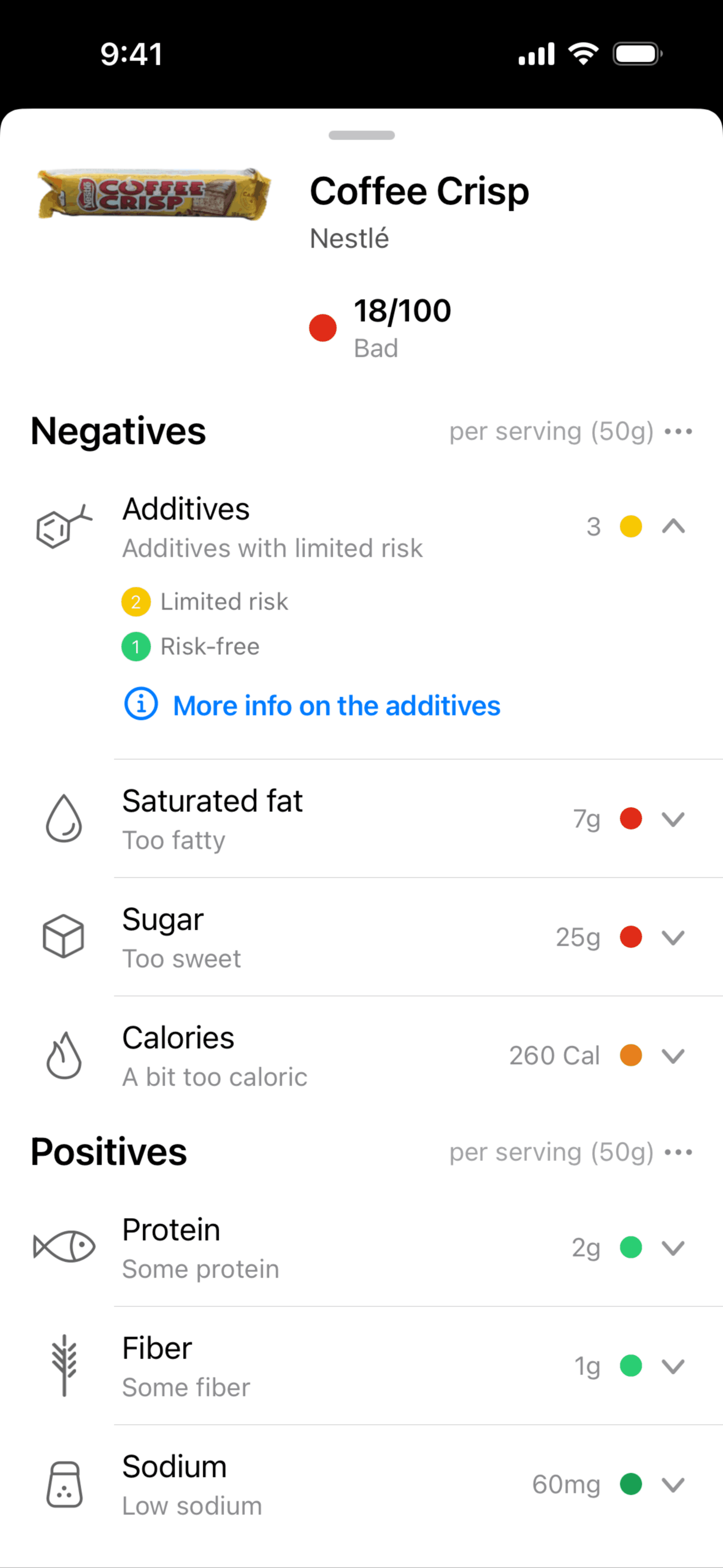 Yuka iOS Health & Fitness interface screenshot 15