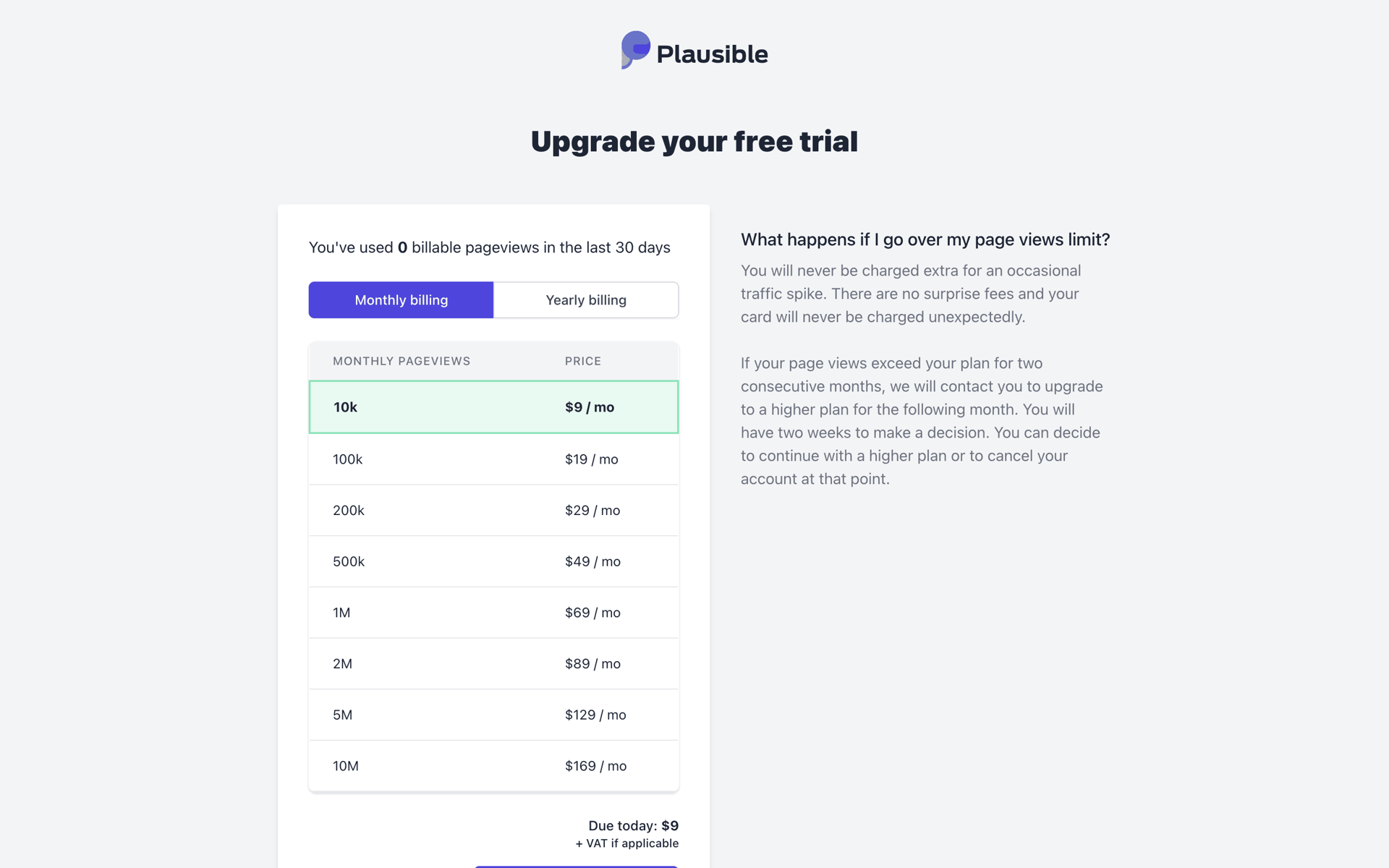 Plausible Analytics Web Business interface screenshot 19