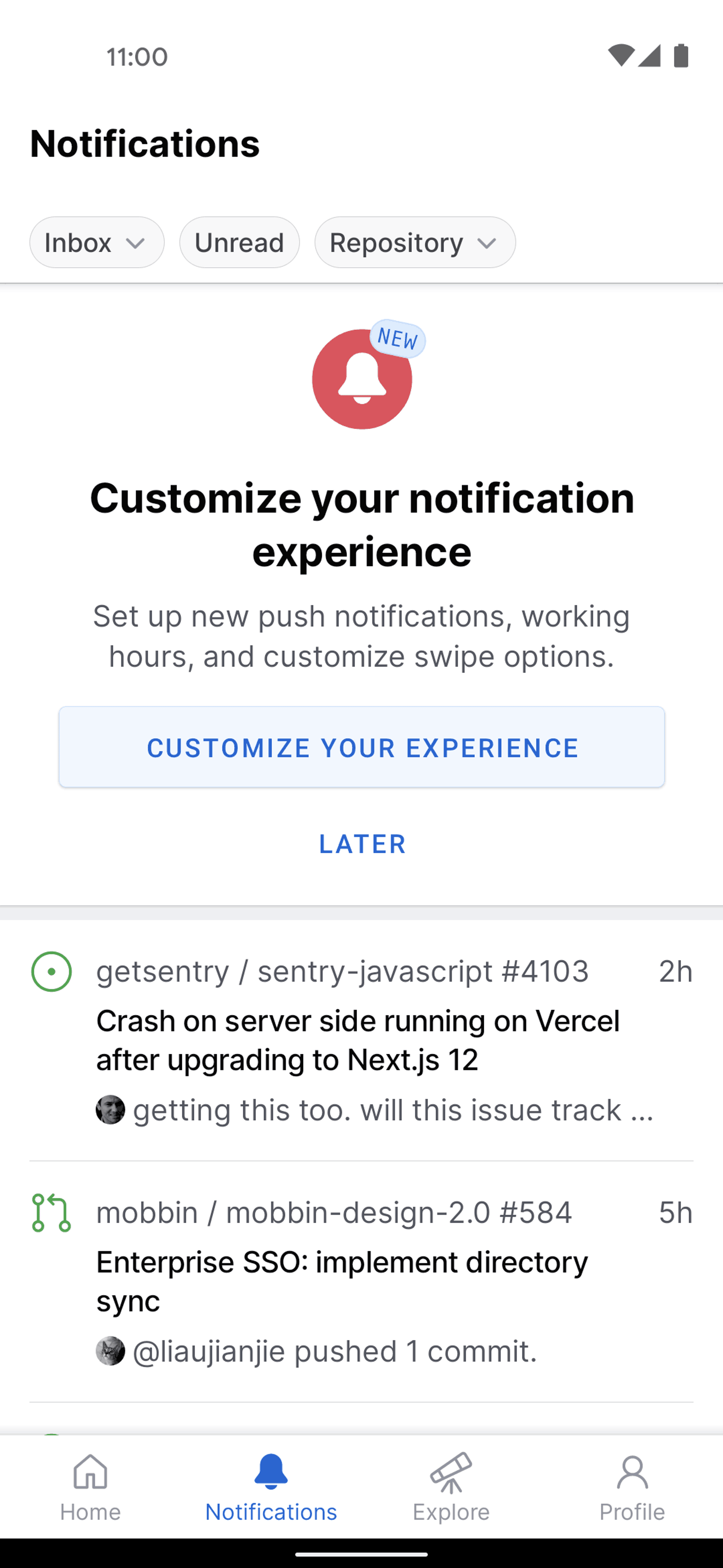 GitHub Android Developer Tools interface screenshot 2