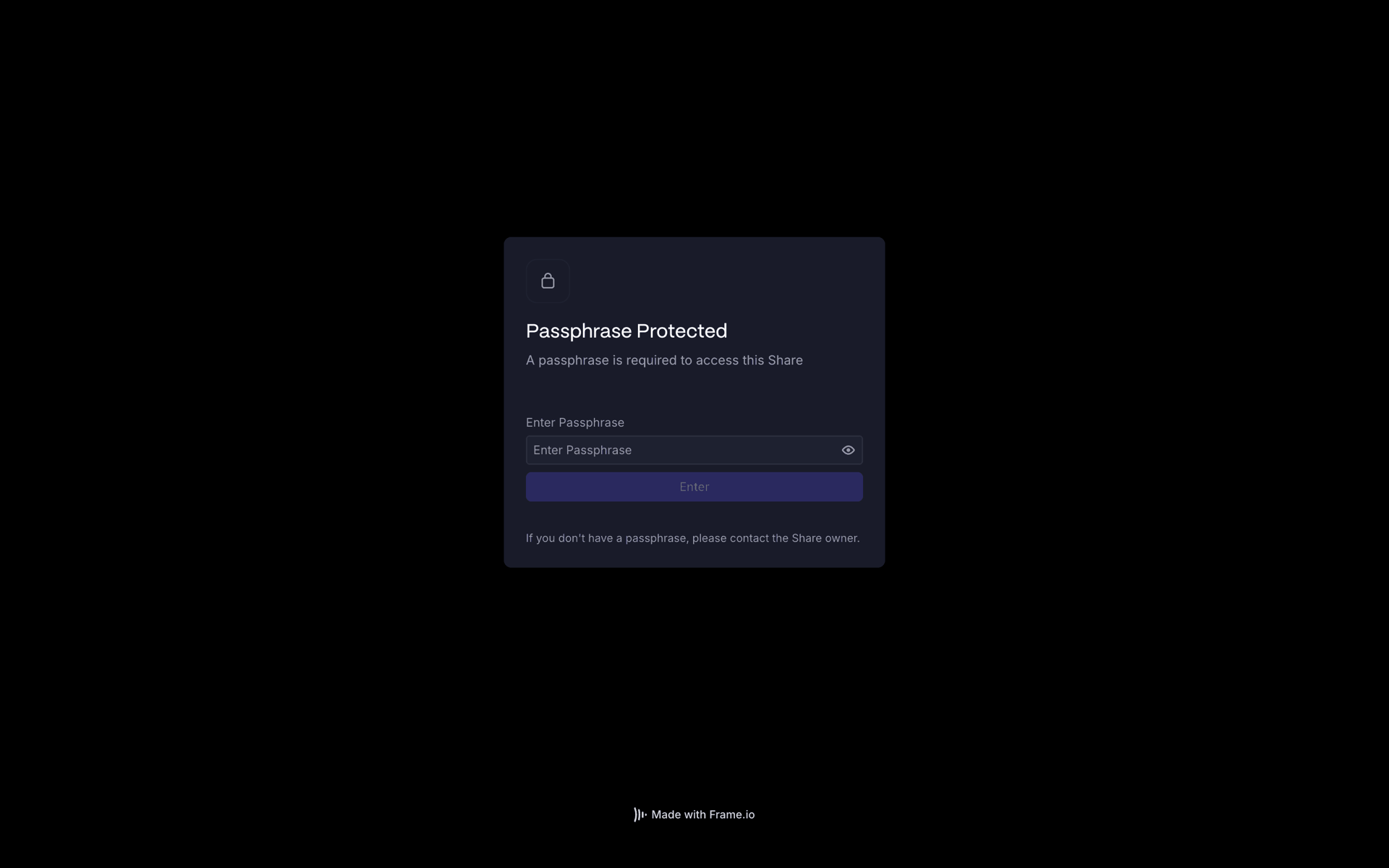 Frame.io Web Photo & Video interface screenshot 20