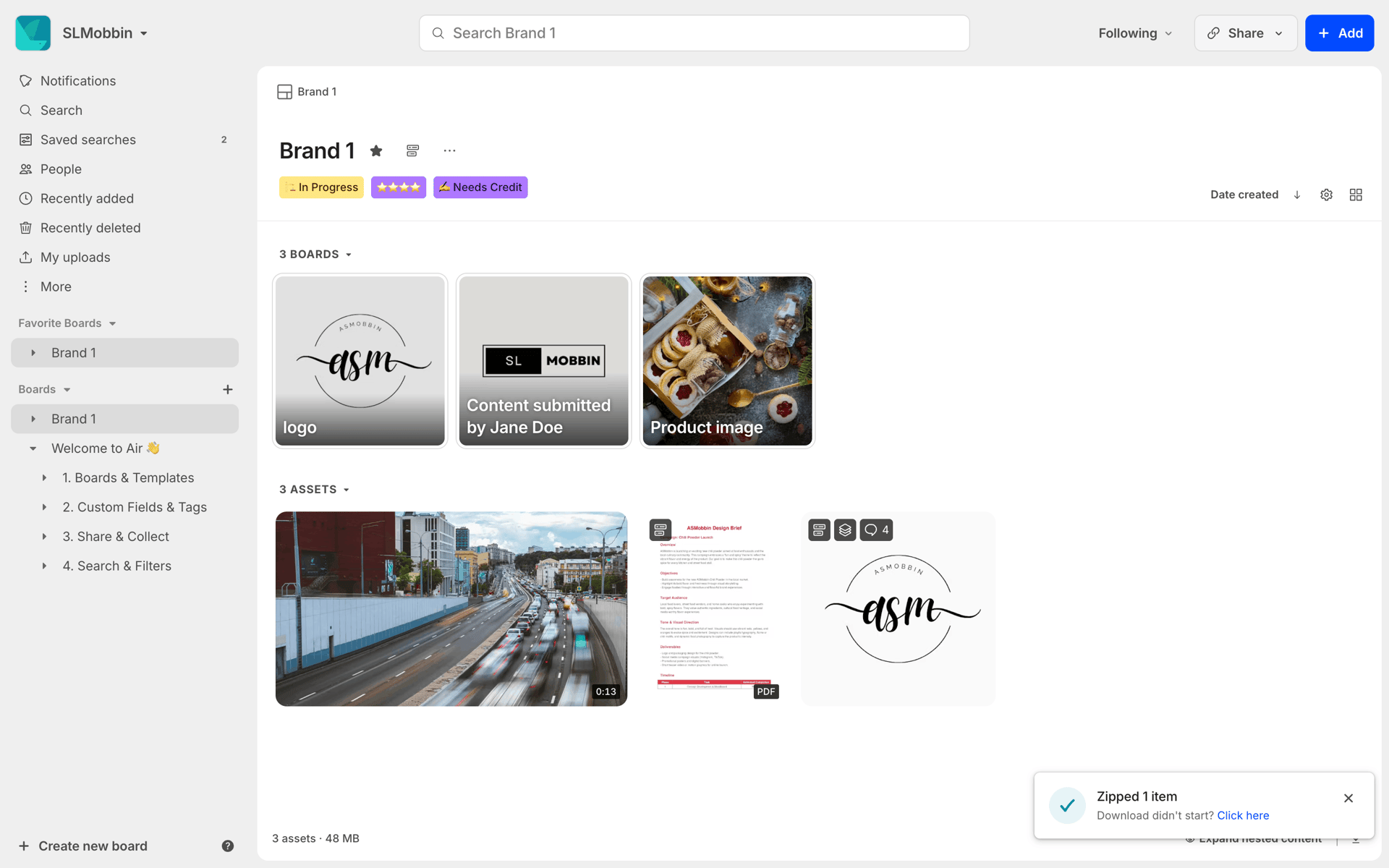 Air Web Collaboration interface screenshot 14