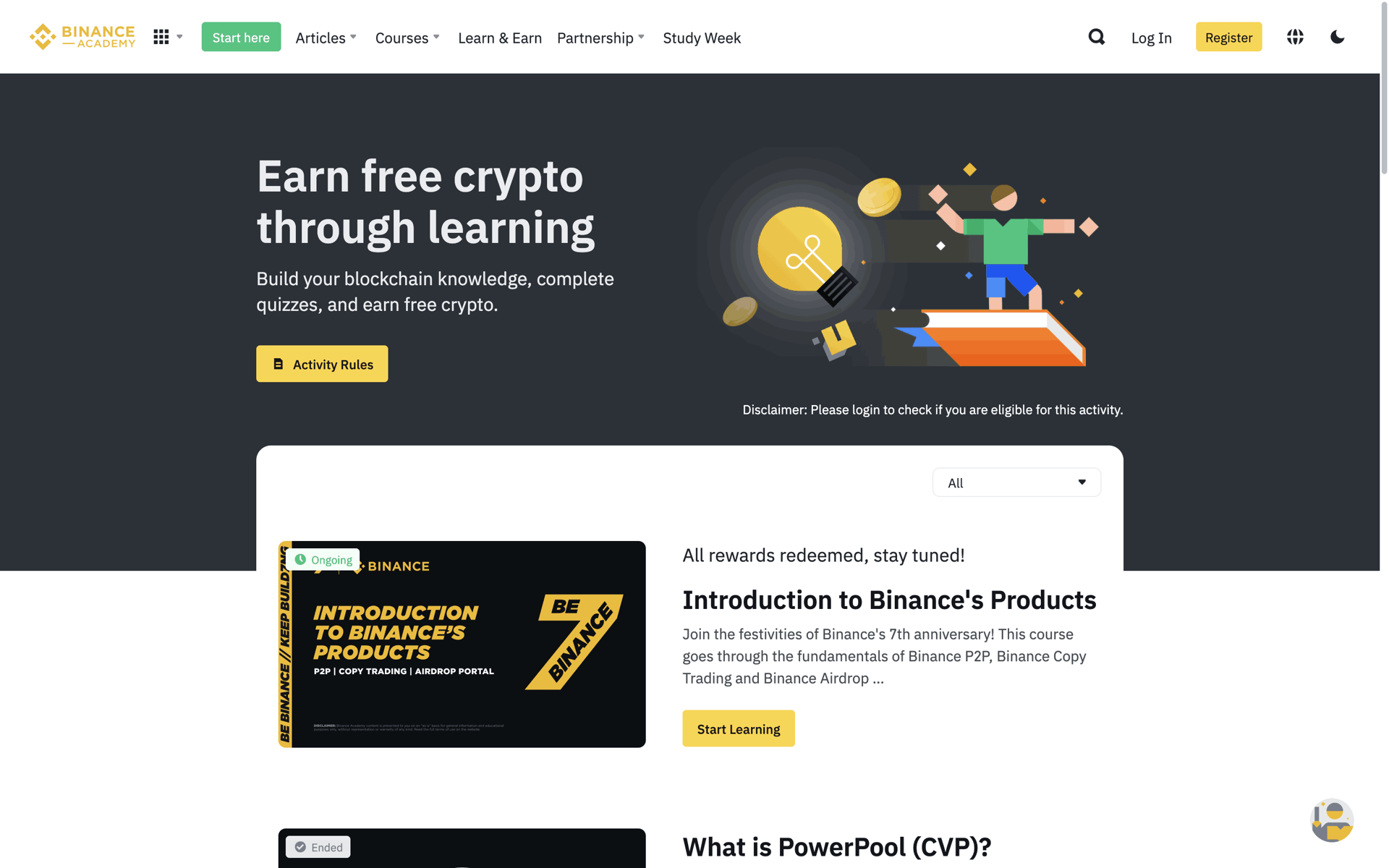 Binance Web Finance interface screenshot 16