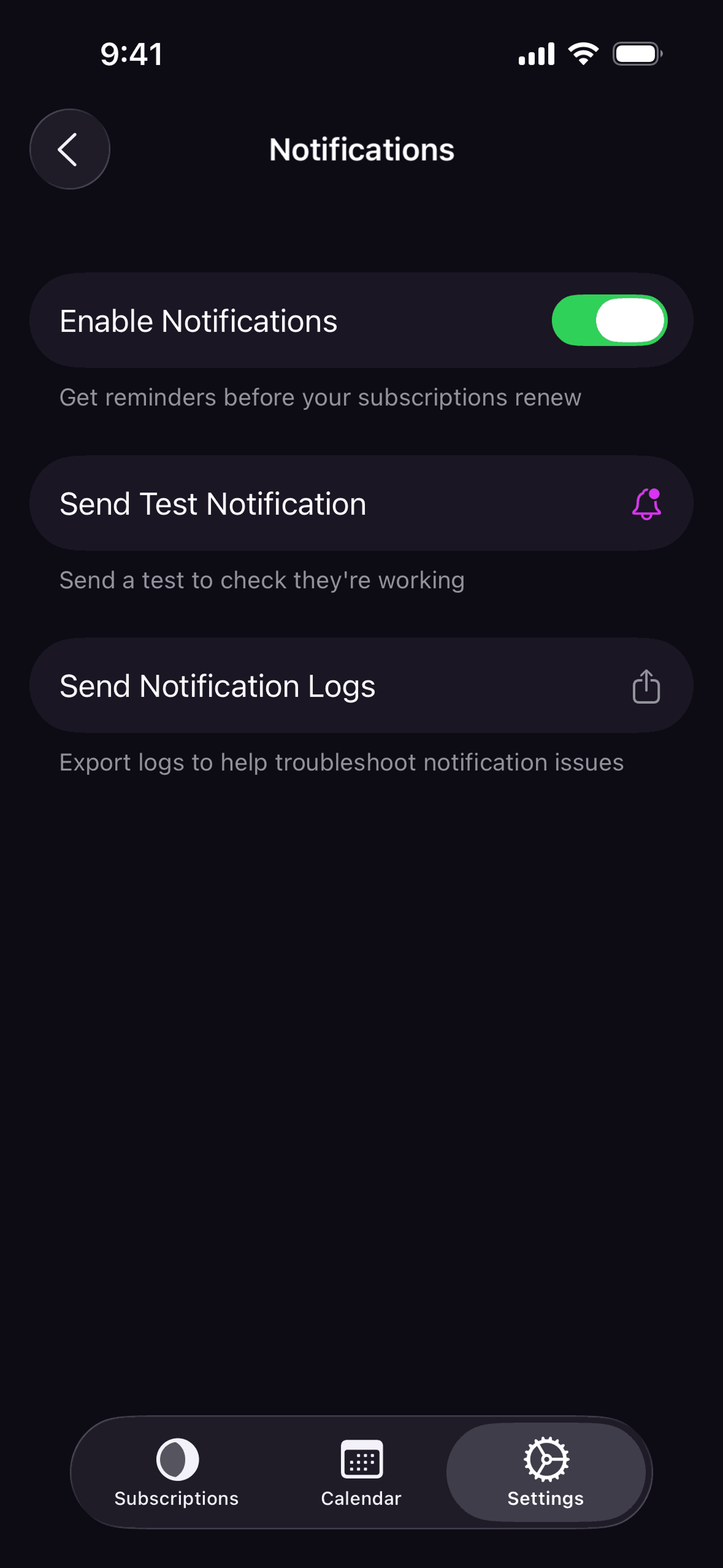 Orbit iOS Finance interface screenshot 3