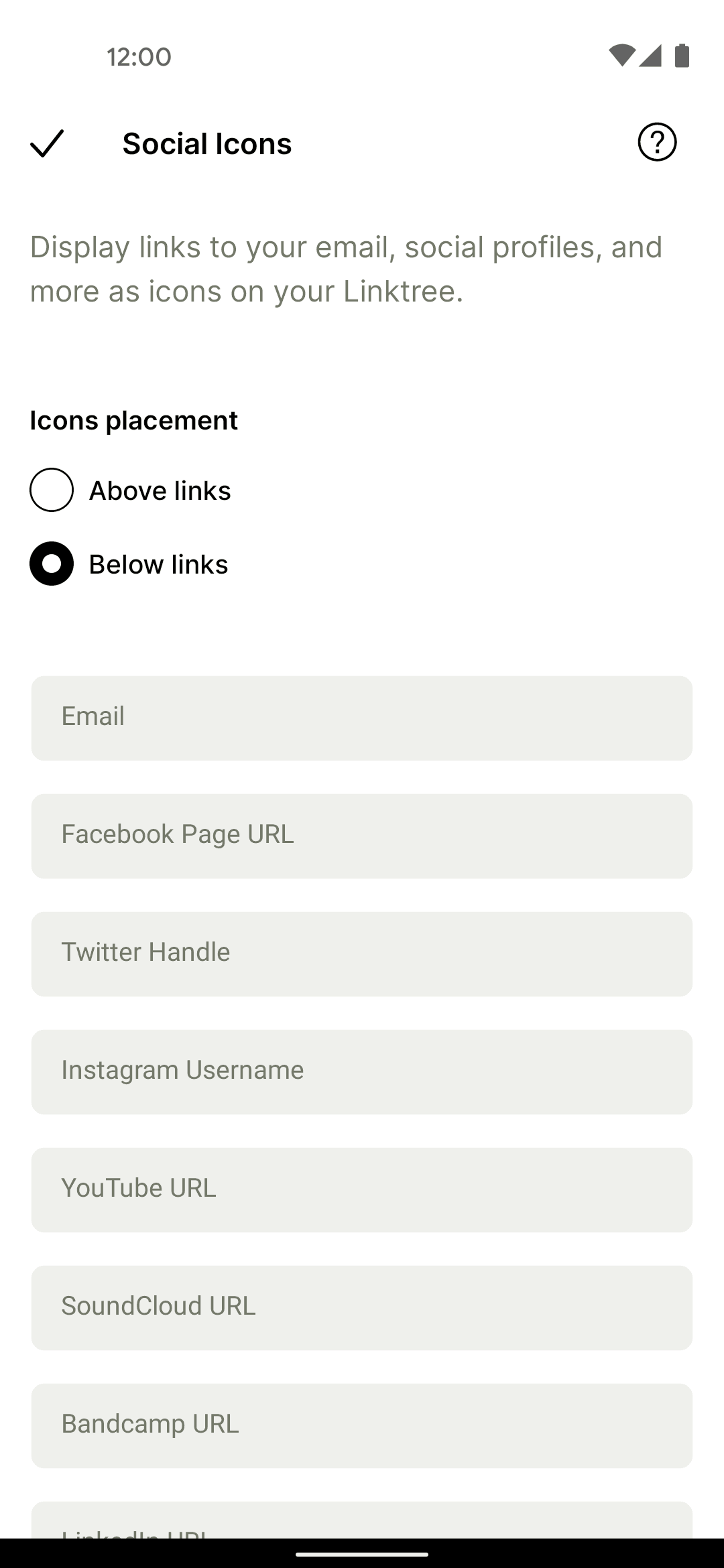 Linktree Android Social Networking interface screenshot 17