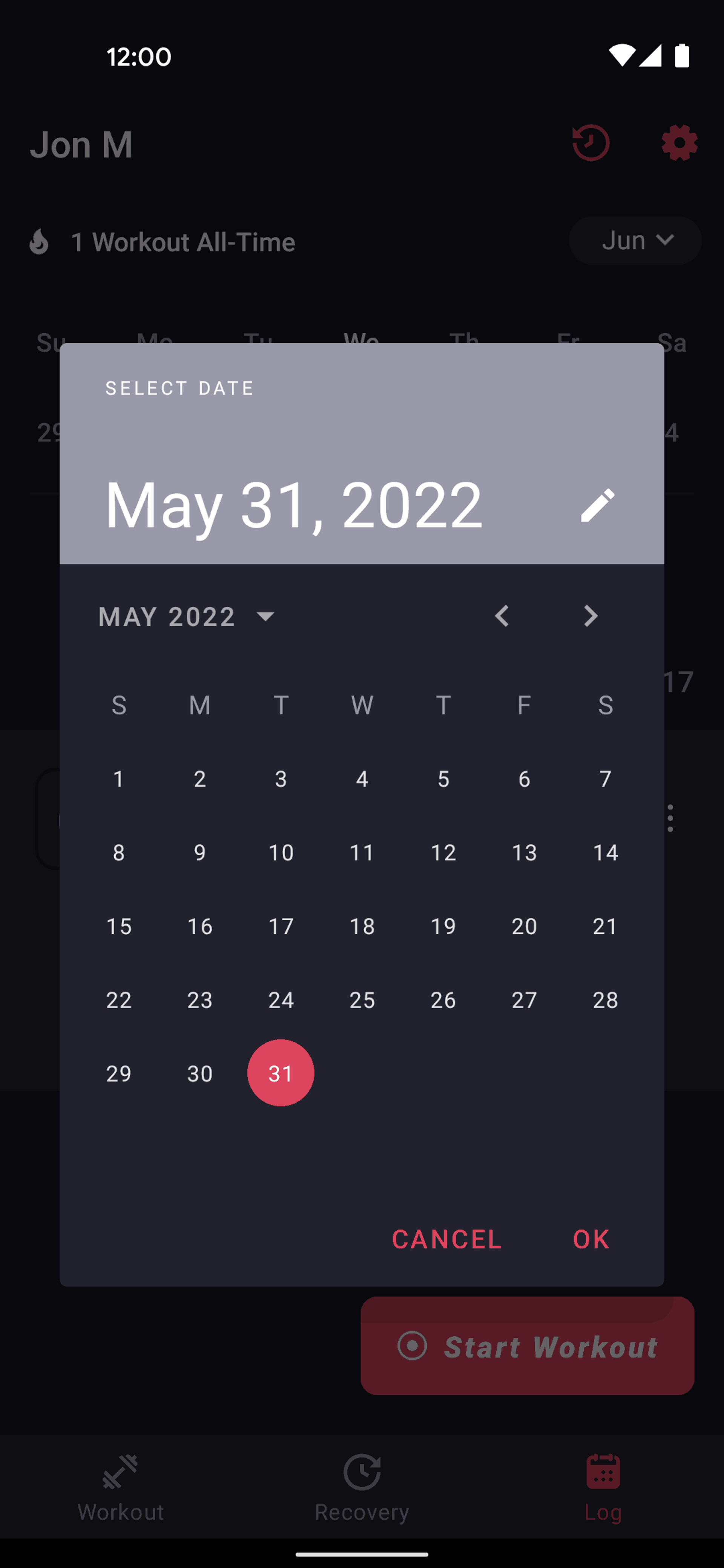 Fitbod Android Health & Fitness interface screenshot 17