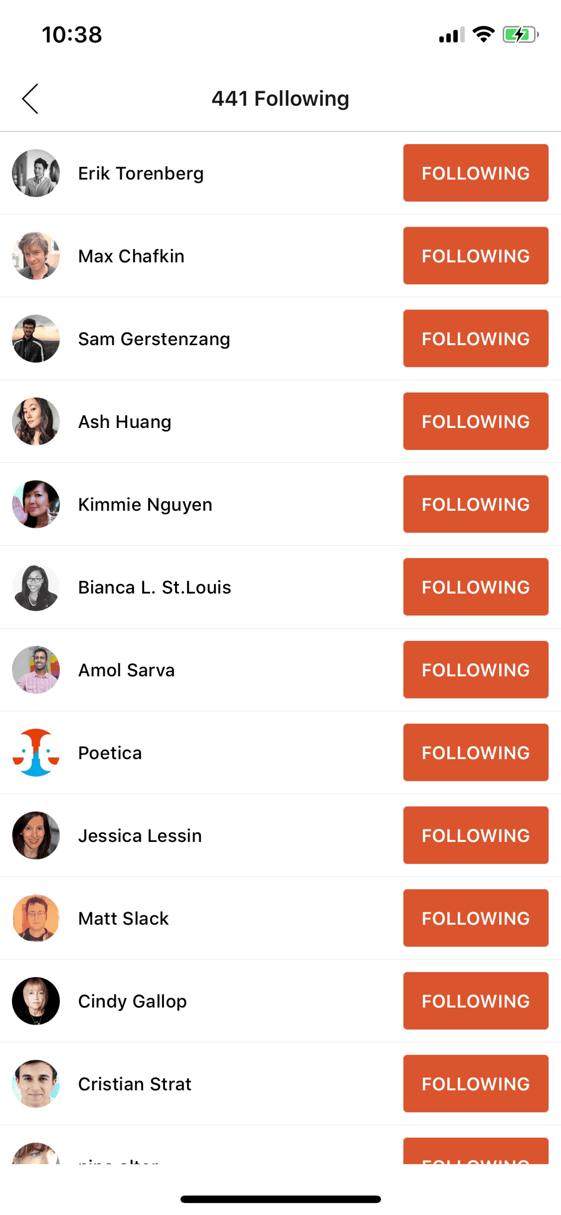 Product Hunt iOS Social Networking interface screenshot 24