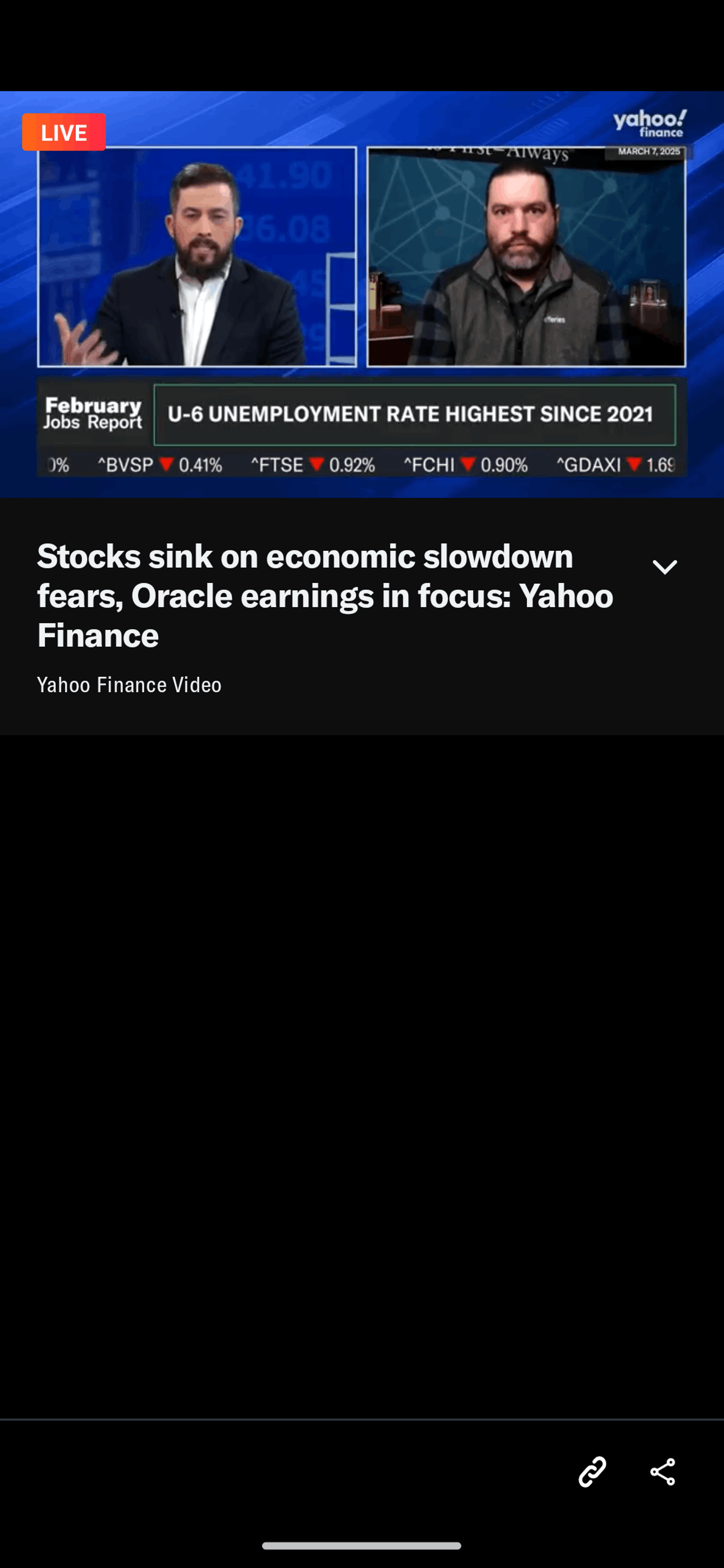 Yahoo Finance Android Finance interface screenshot 20