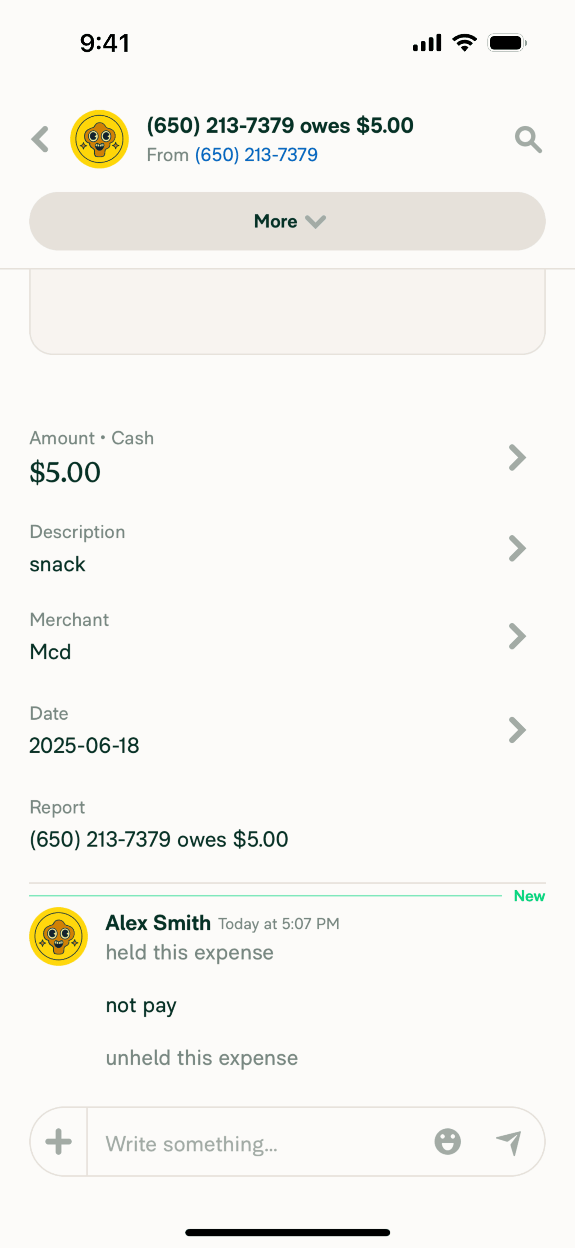 Expensify iOS Finance interface screenshot 12
