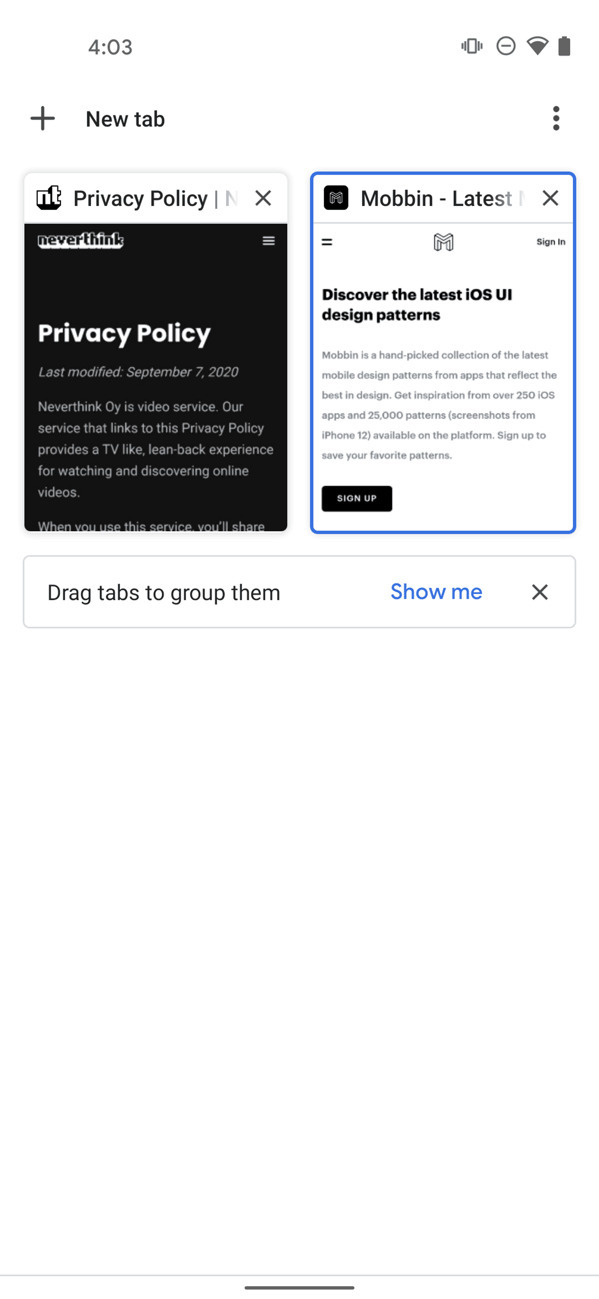 Google Chrome Android Utilities interface screenshot 6