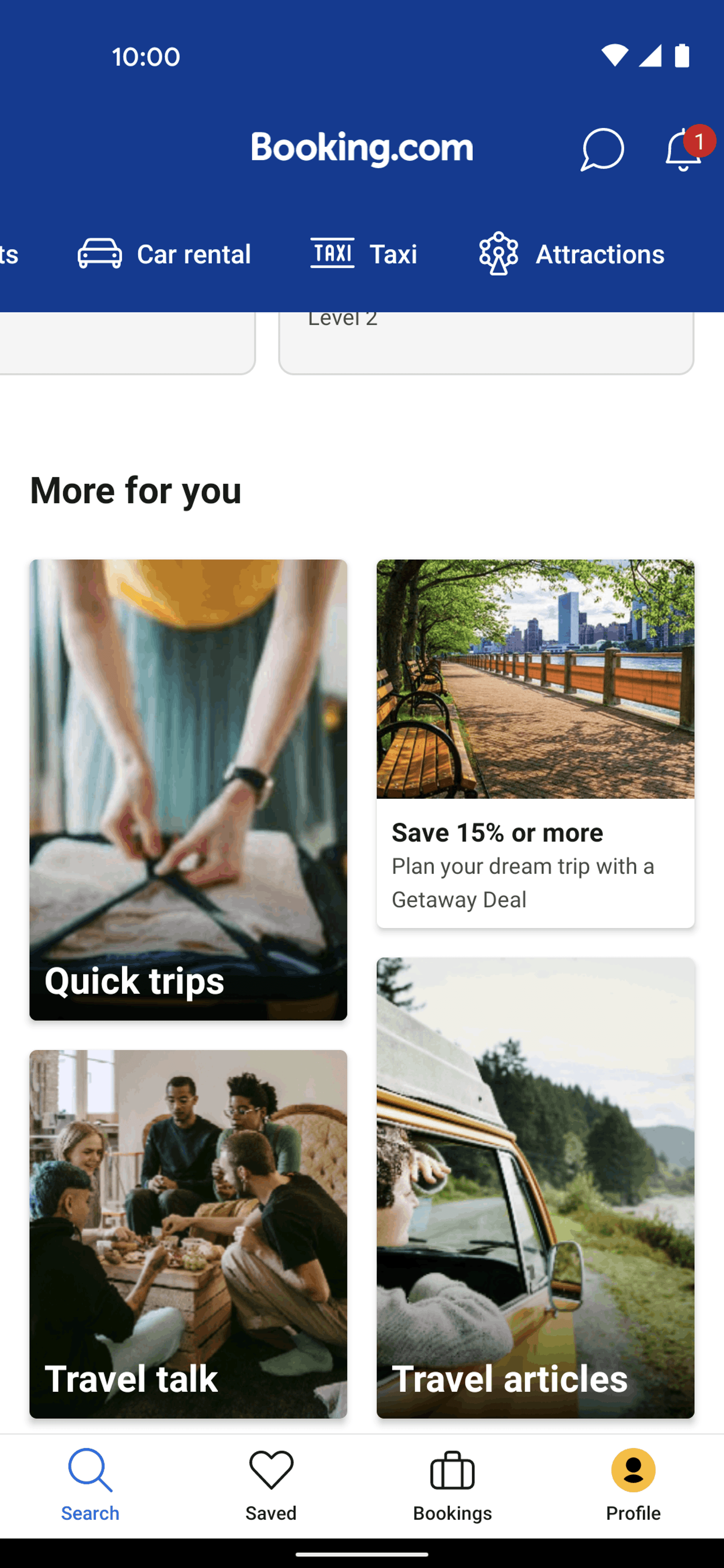 Booking.com Android Travel & Transportation interface screenshot 14