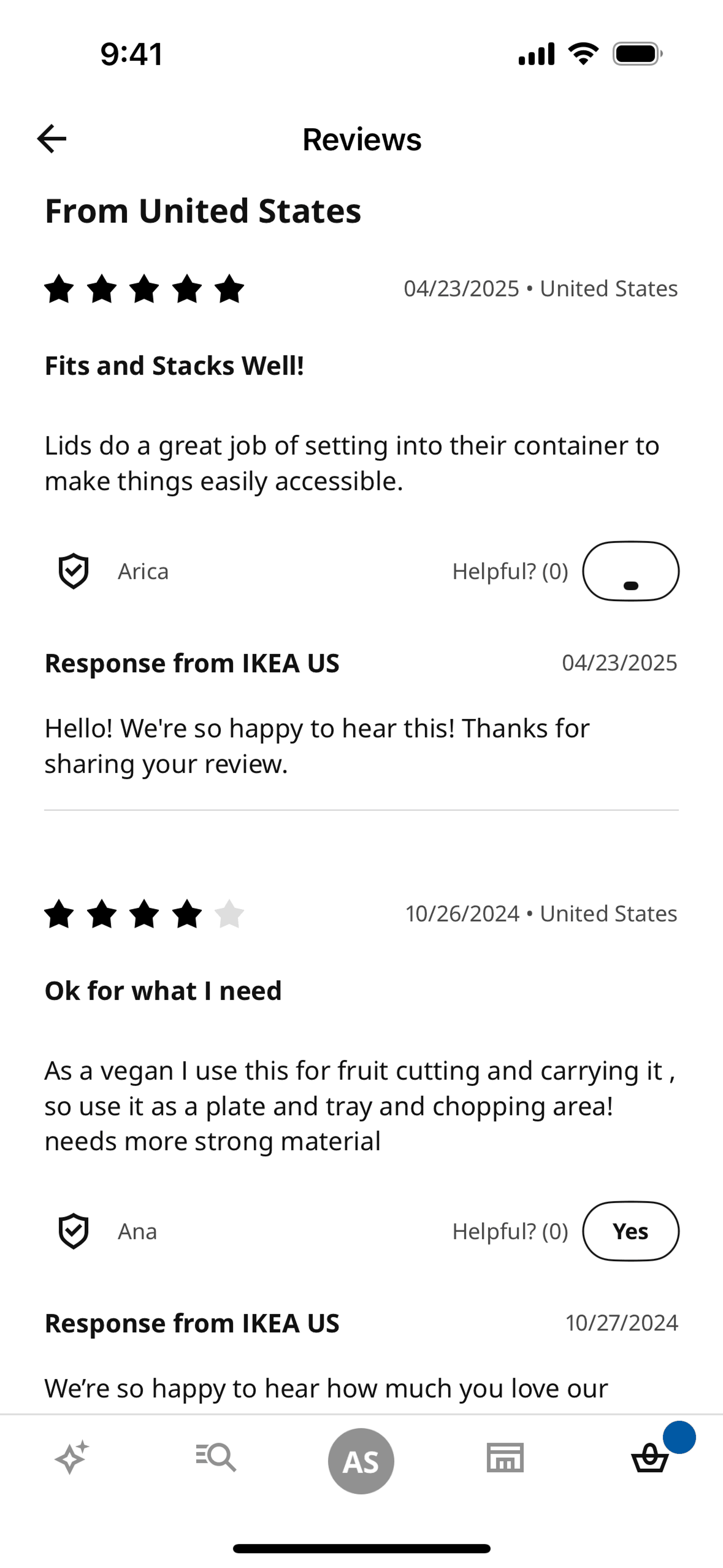 IKEA iOS Shopping interface screenshot 23