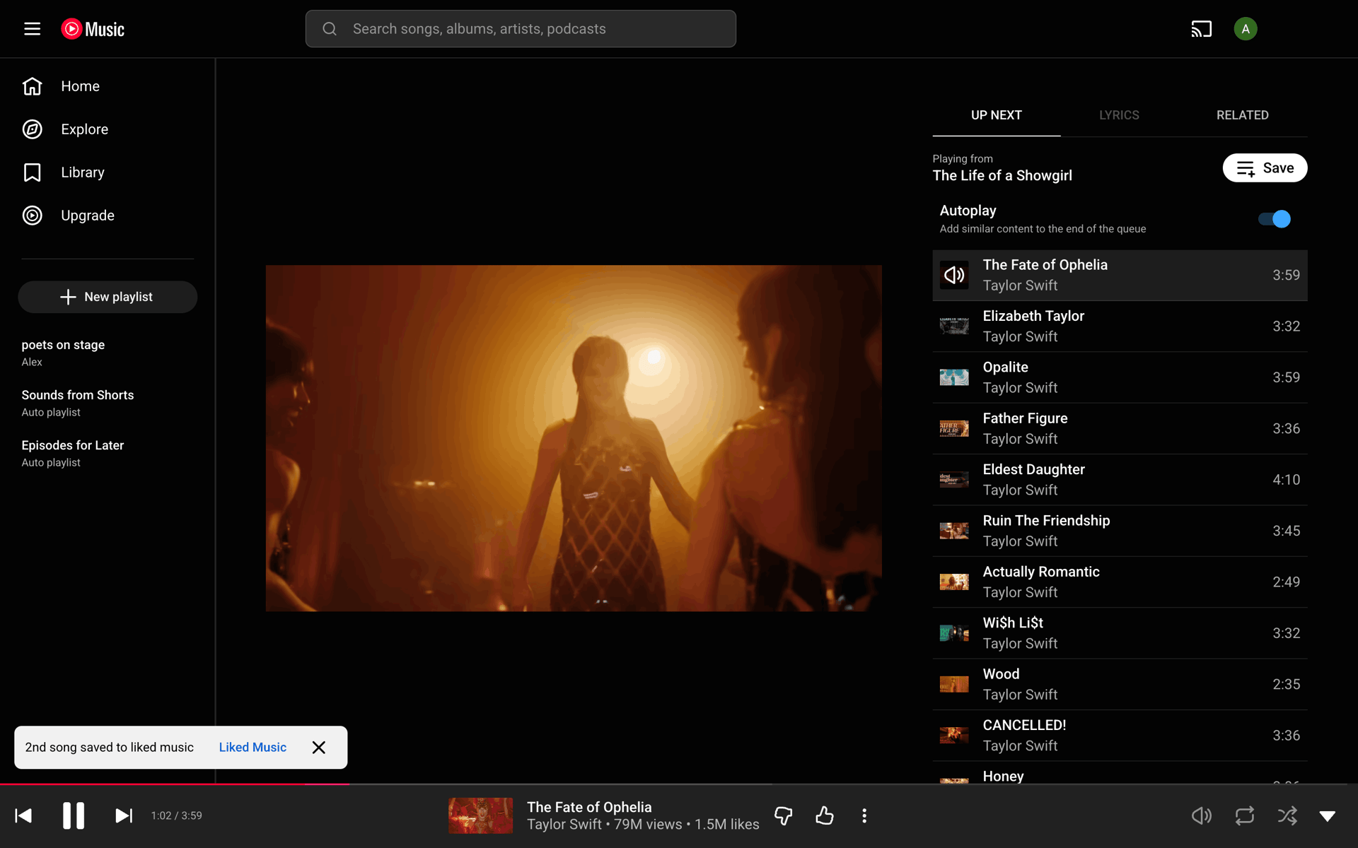 YouTube Music Web Music & Audio interface screenshot 21