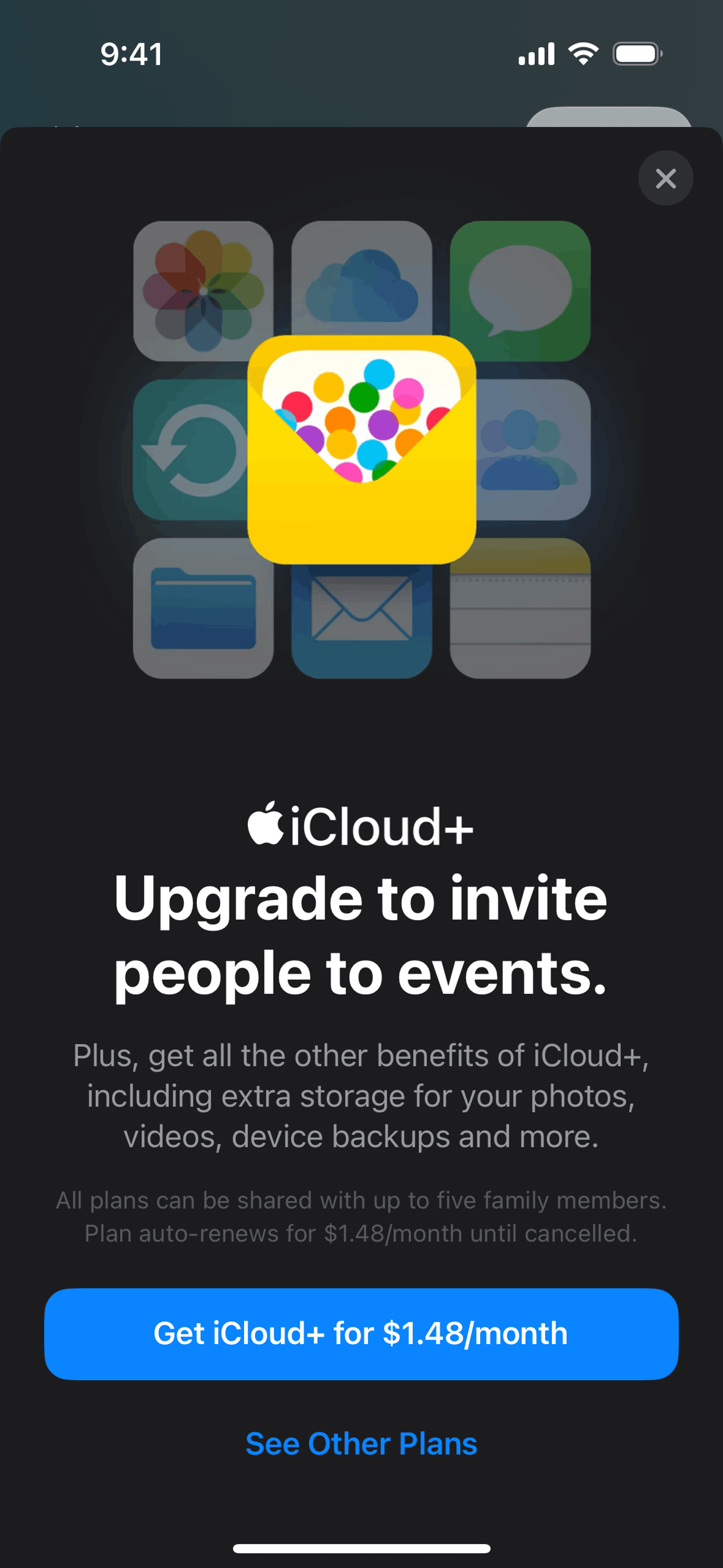 Apple Invites iOS Lifestyle interface screenshot 3