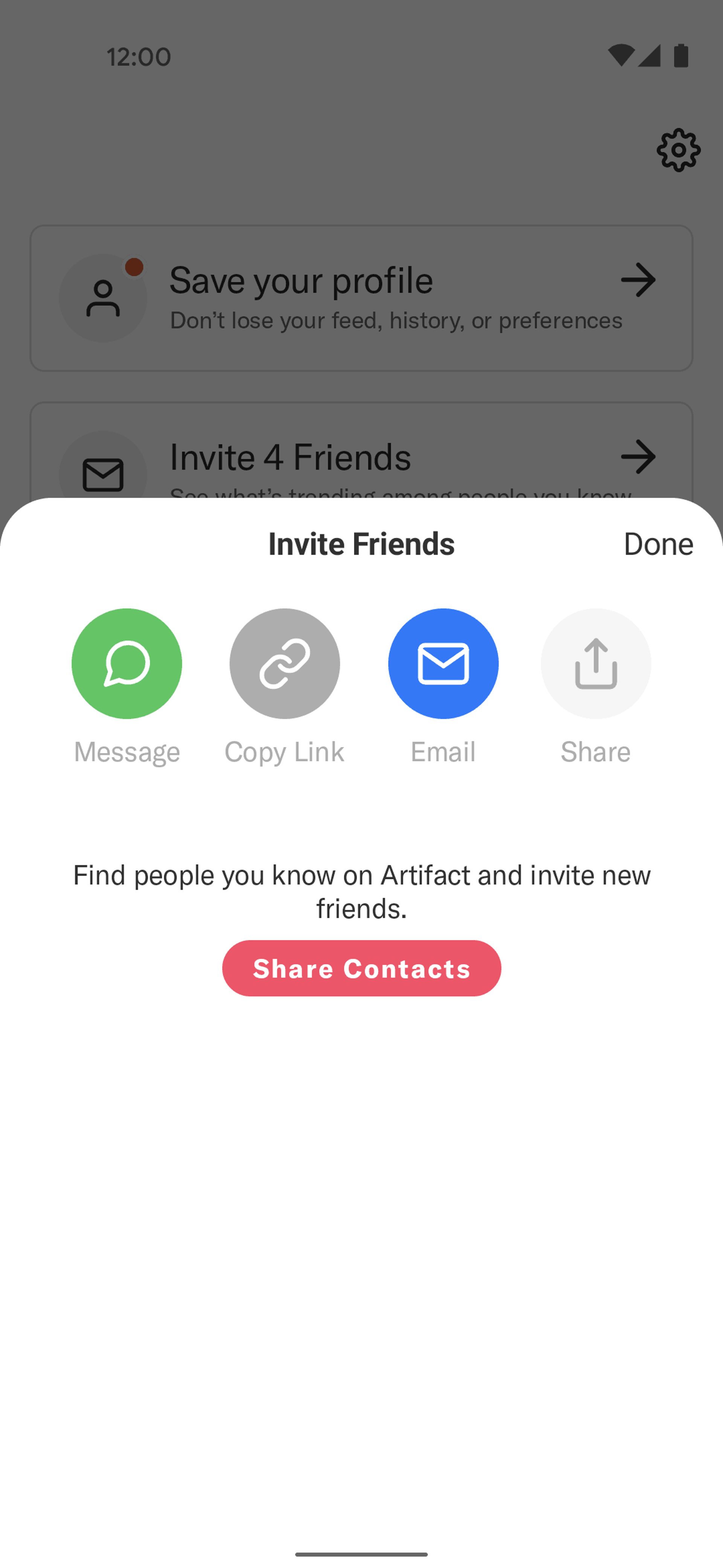 Artifact Android AI interface screenshot 19