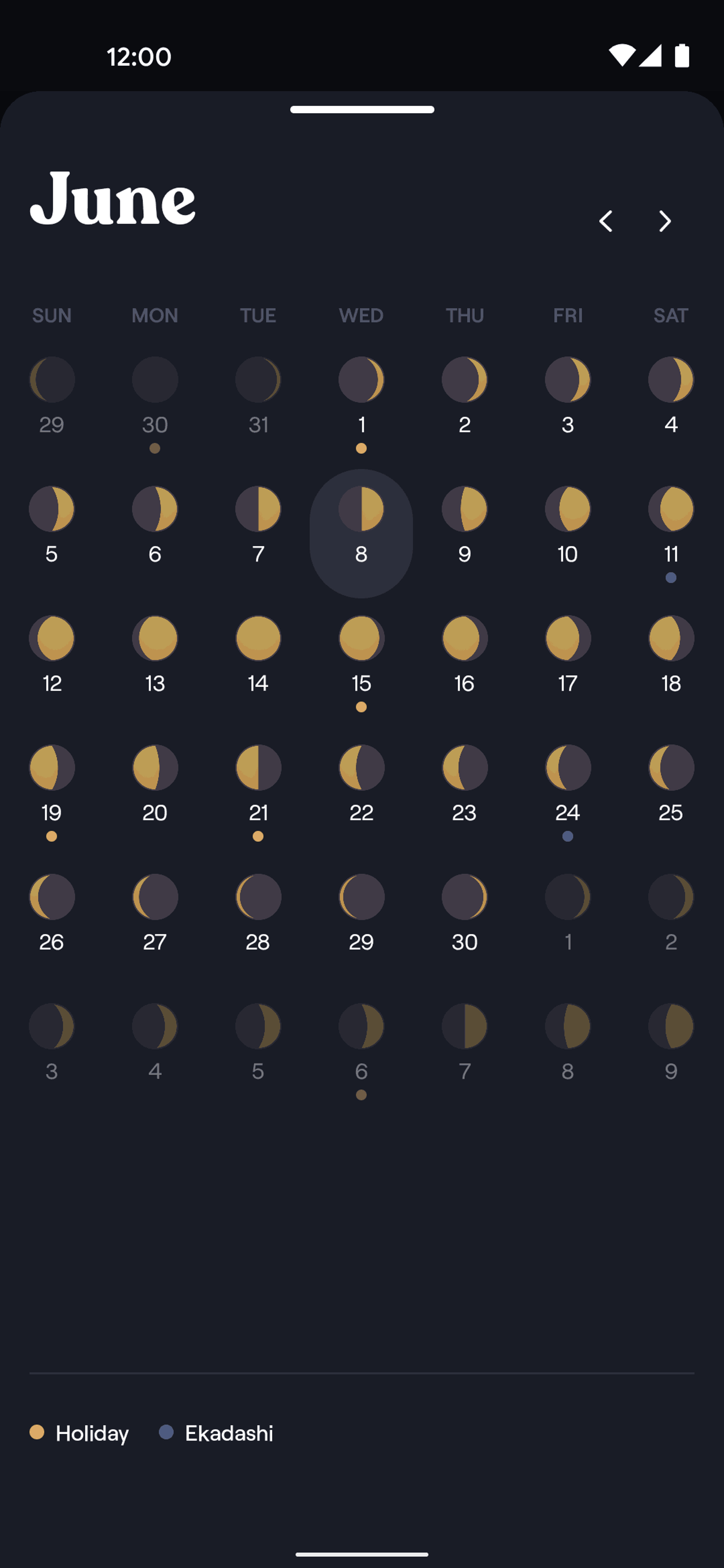 Moonly Android Lifestyle interface screenshot 12