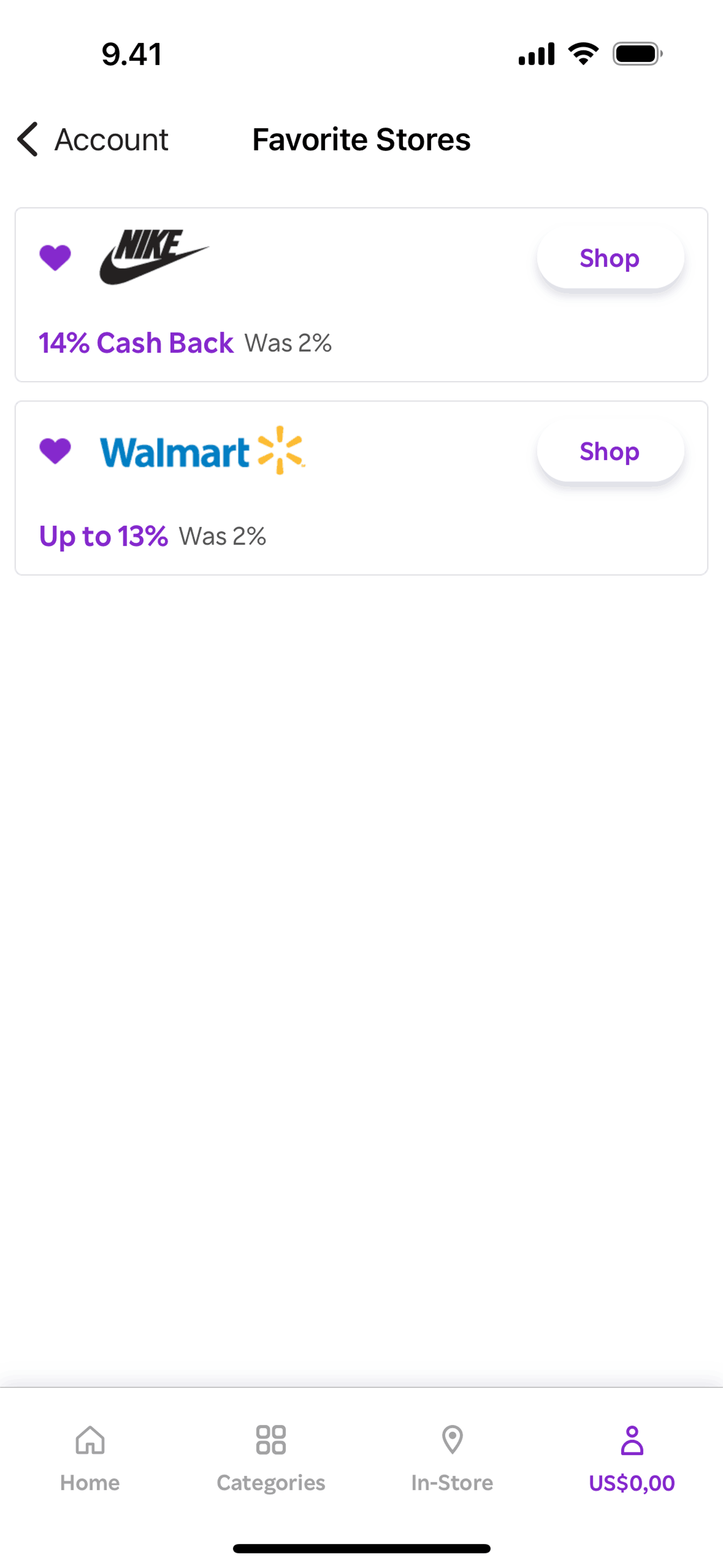 Rakuten iOS Shopping interface screenshot 9