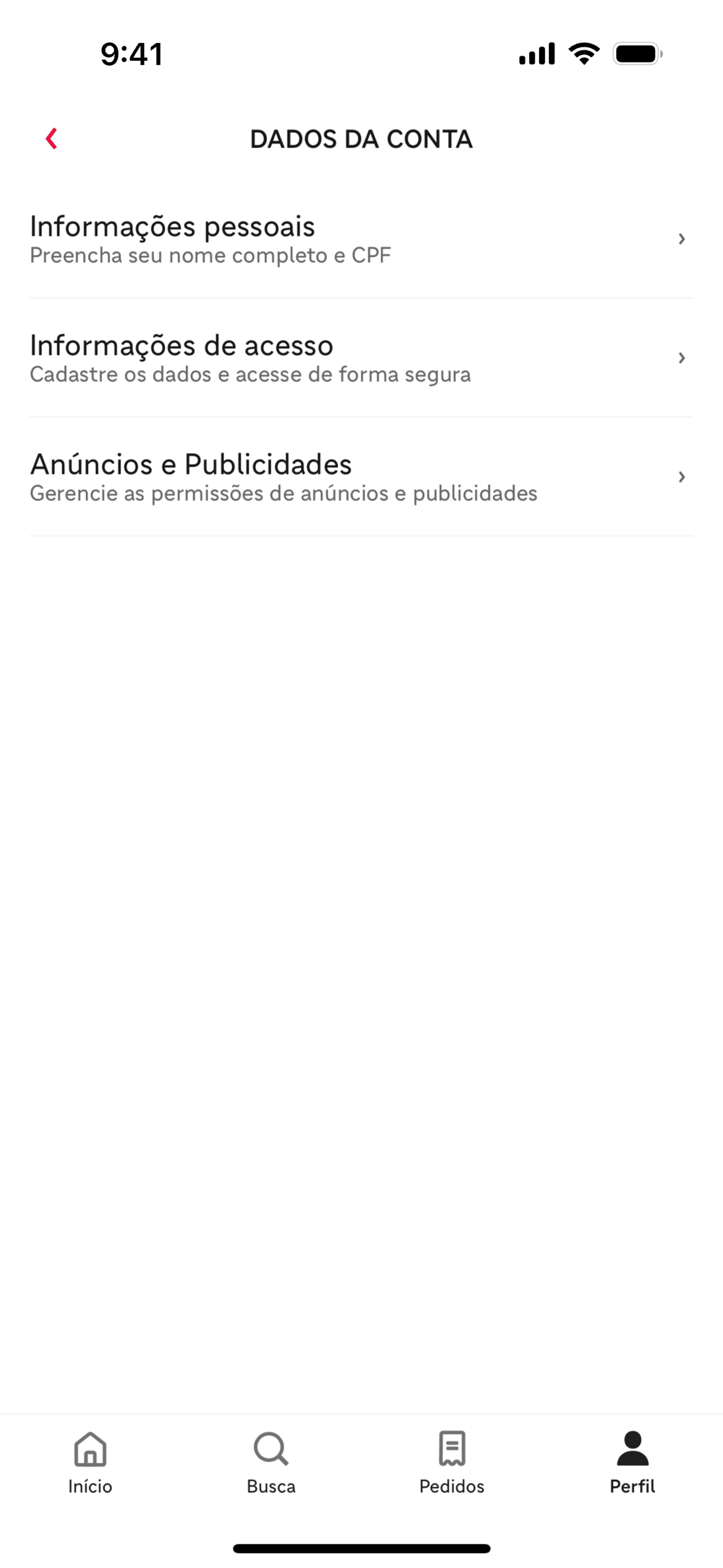 iFood iOS Food & Drink interface screenshot 14