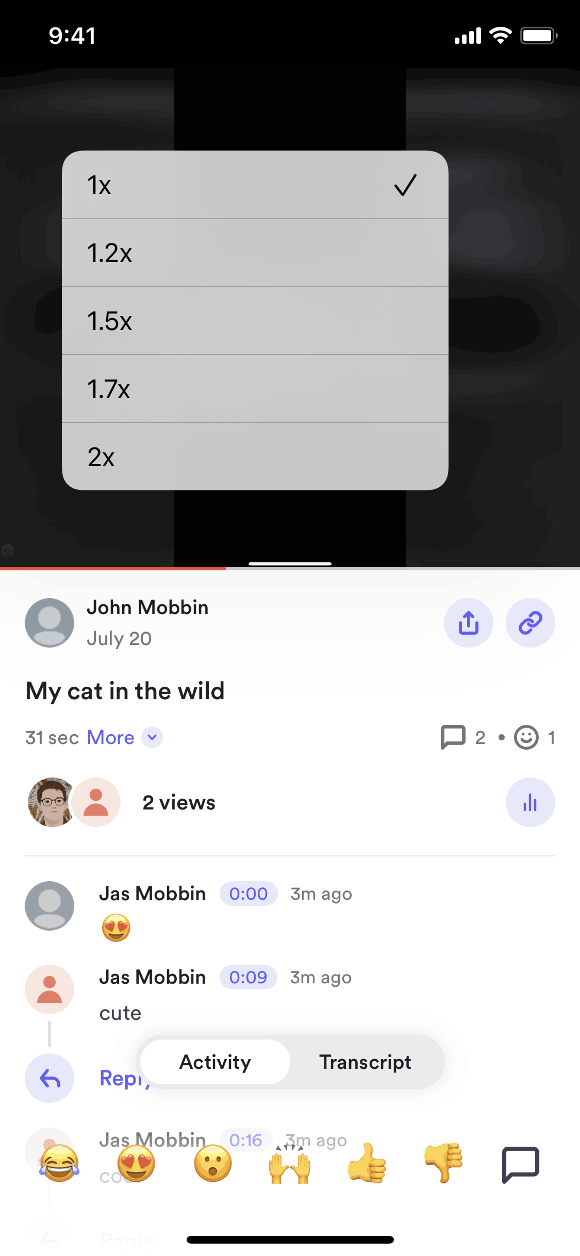 Loom iOS Photo & Video interface screenshot 9