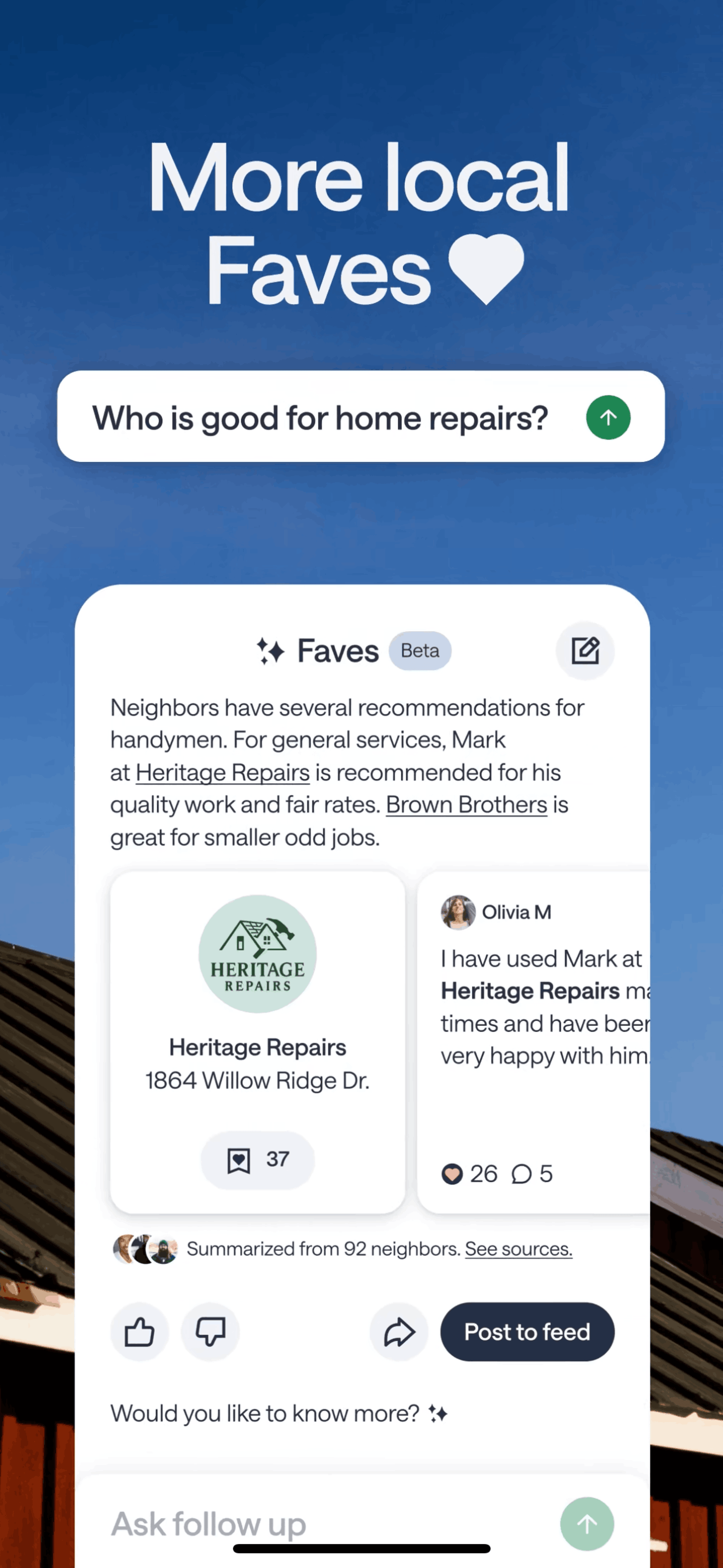 Nextdoor iOS Social Networking interface screenshot 2