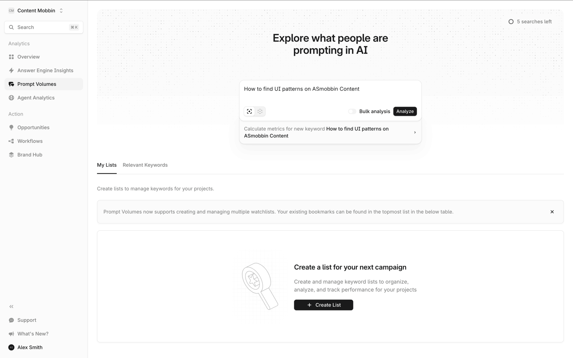 Profound Web AI interface screenshot 12