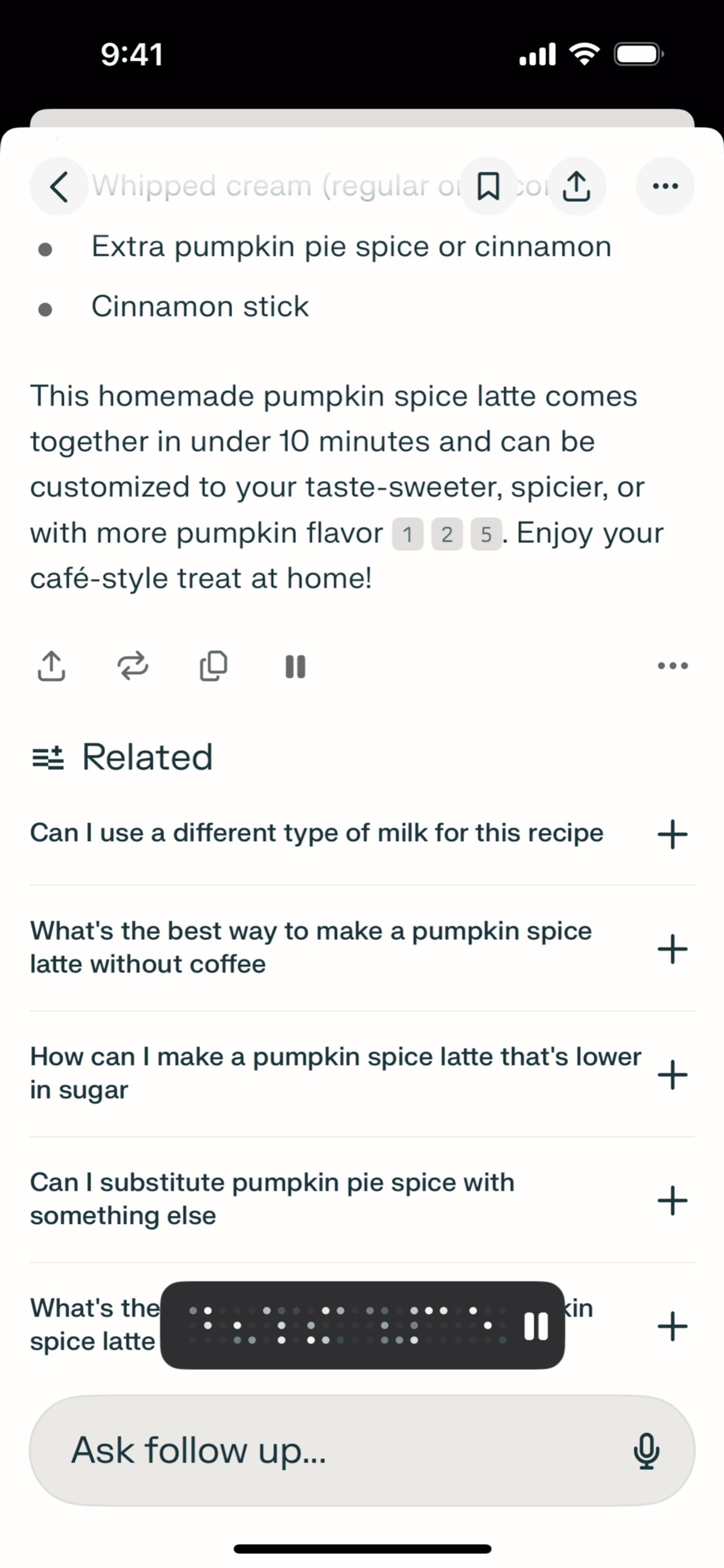 Perplexity iOS AI interface screenshot 23