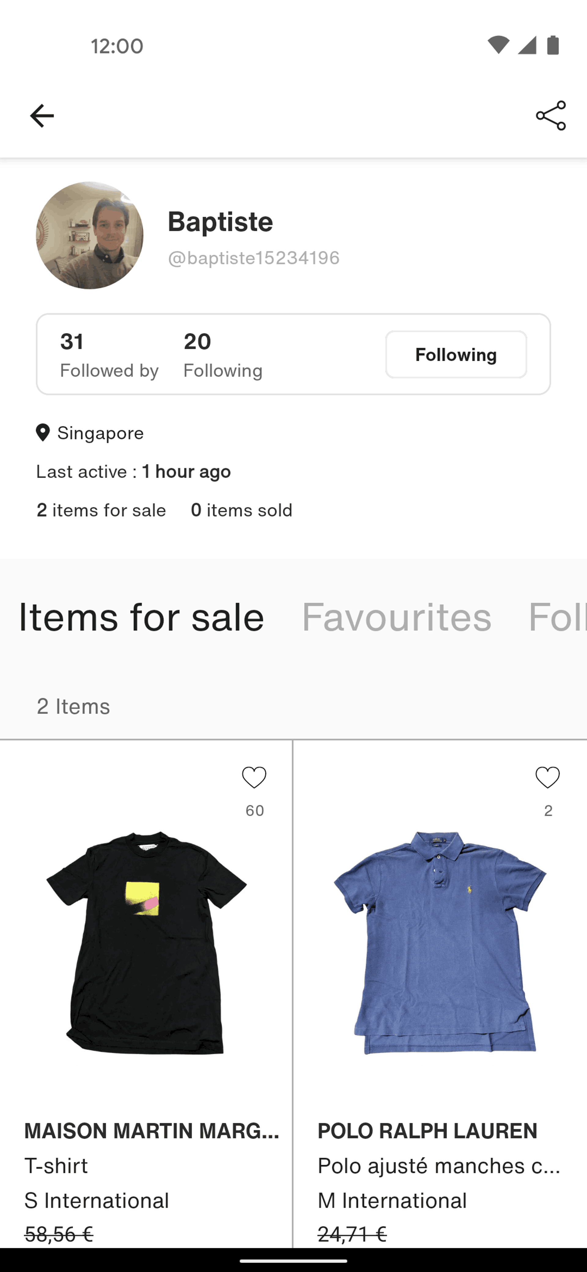 Vestiaire Collective Android Shopping interface screenshot 10
