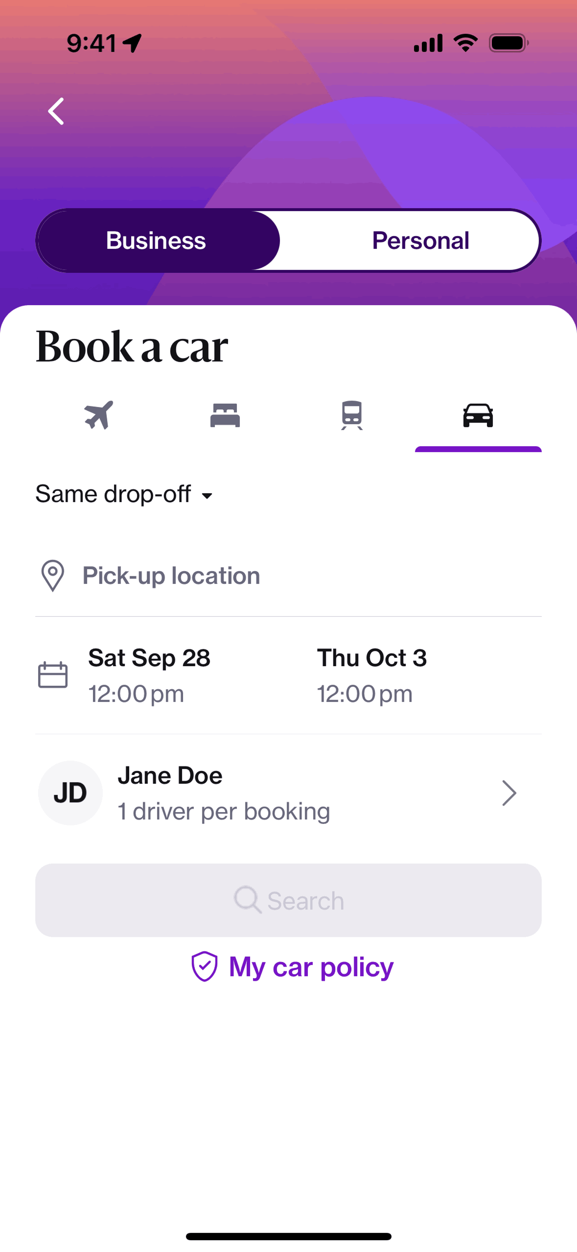 Navan iOS Business interface screenshot 17