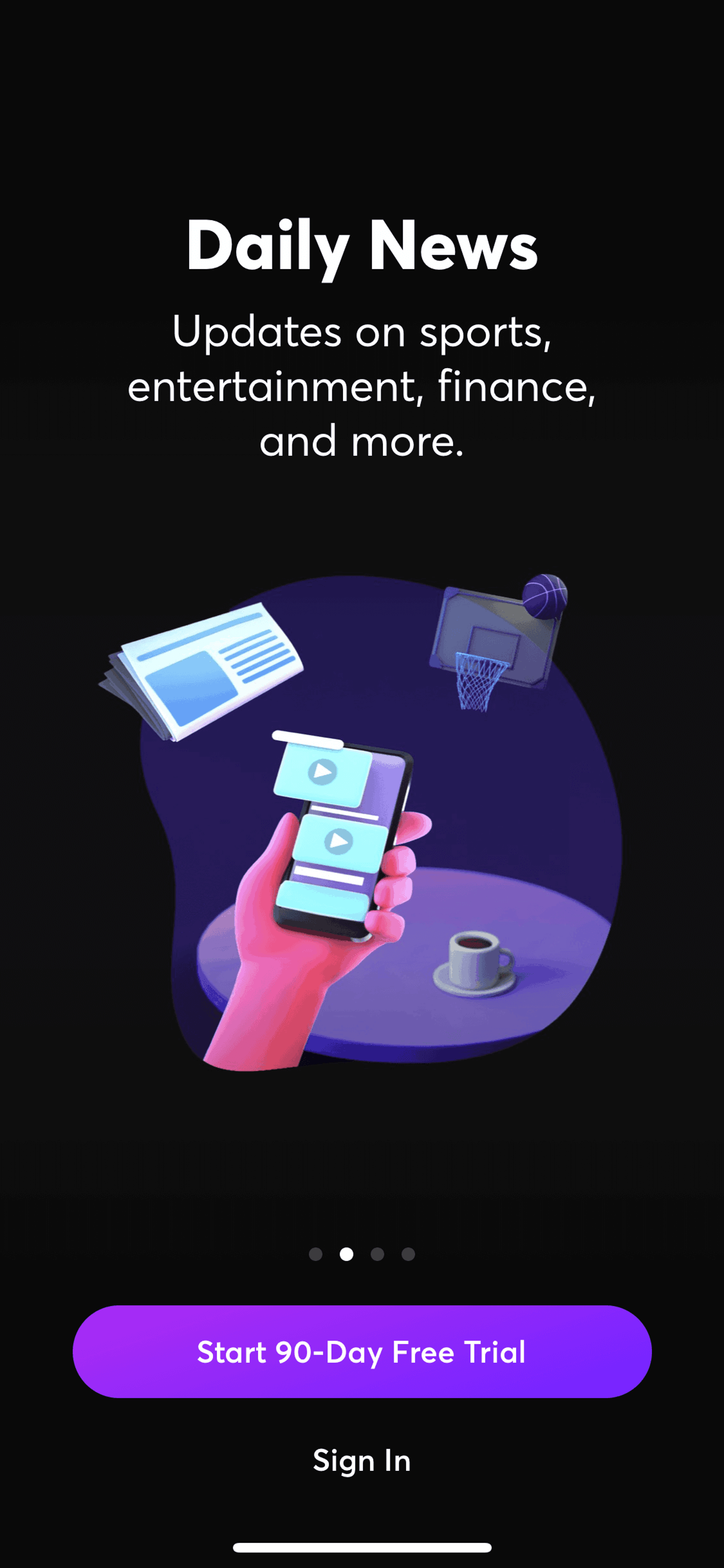 Quibi iOS Entertainment interface screenshot 3