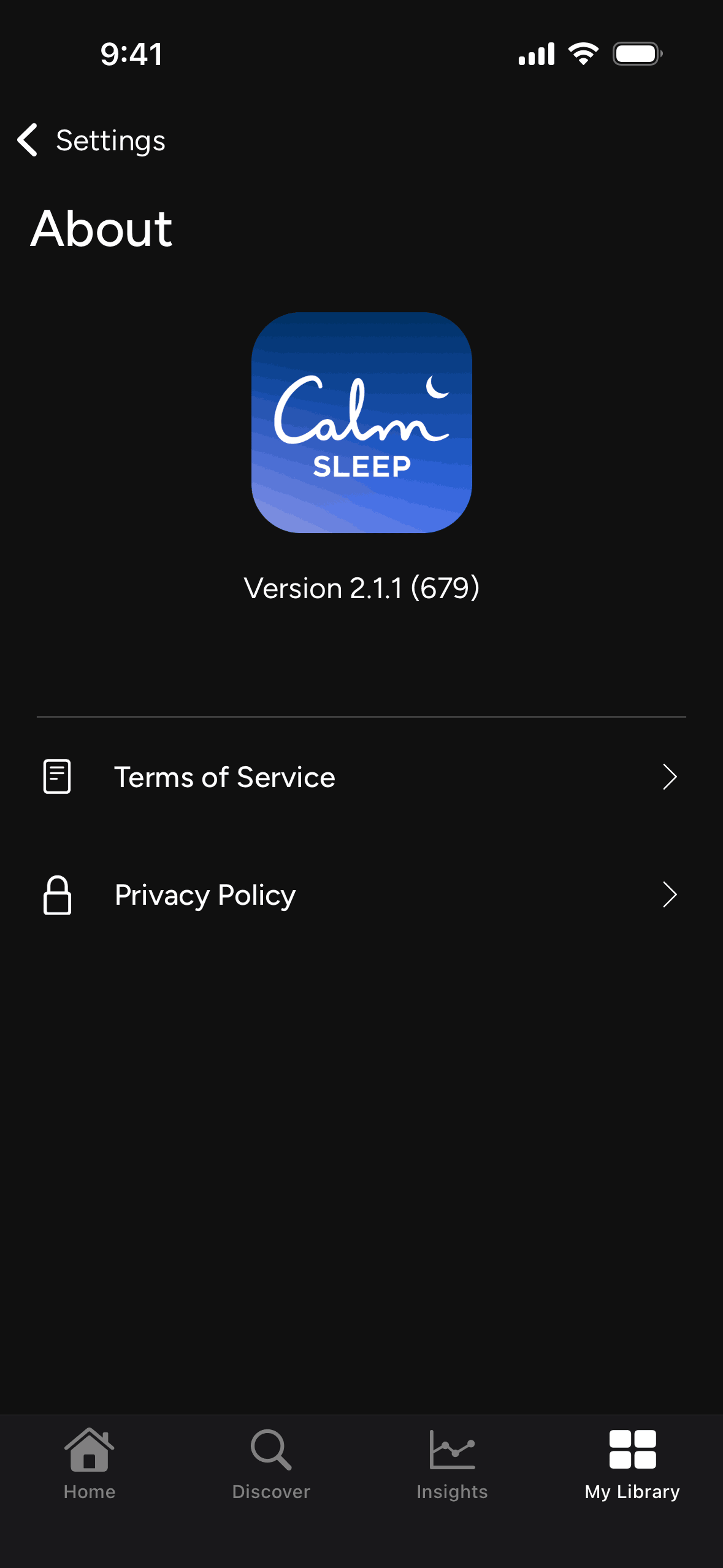Calm Sleep iOS Health & Fitness interface screenshot 24