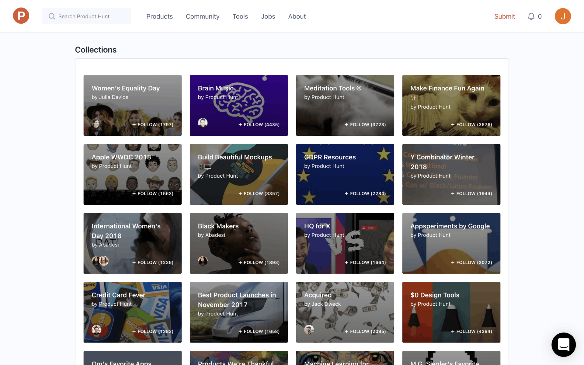 Product Hunt Web Business interface screenshot 22