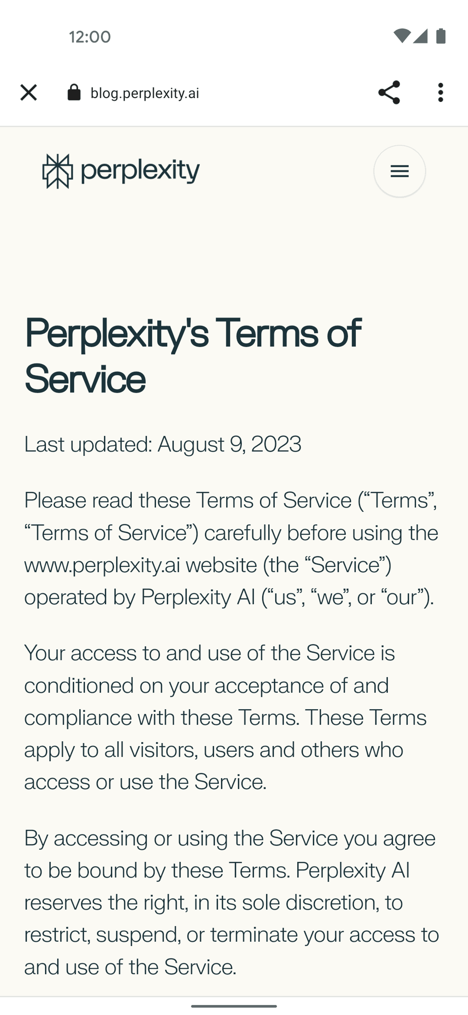 Perplexity Android AI interface screenshot 21