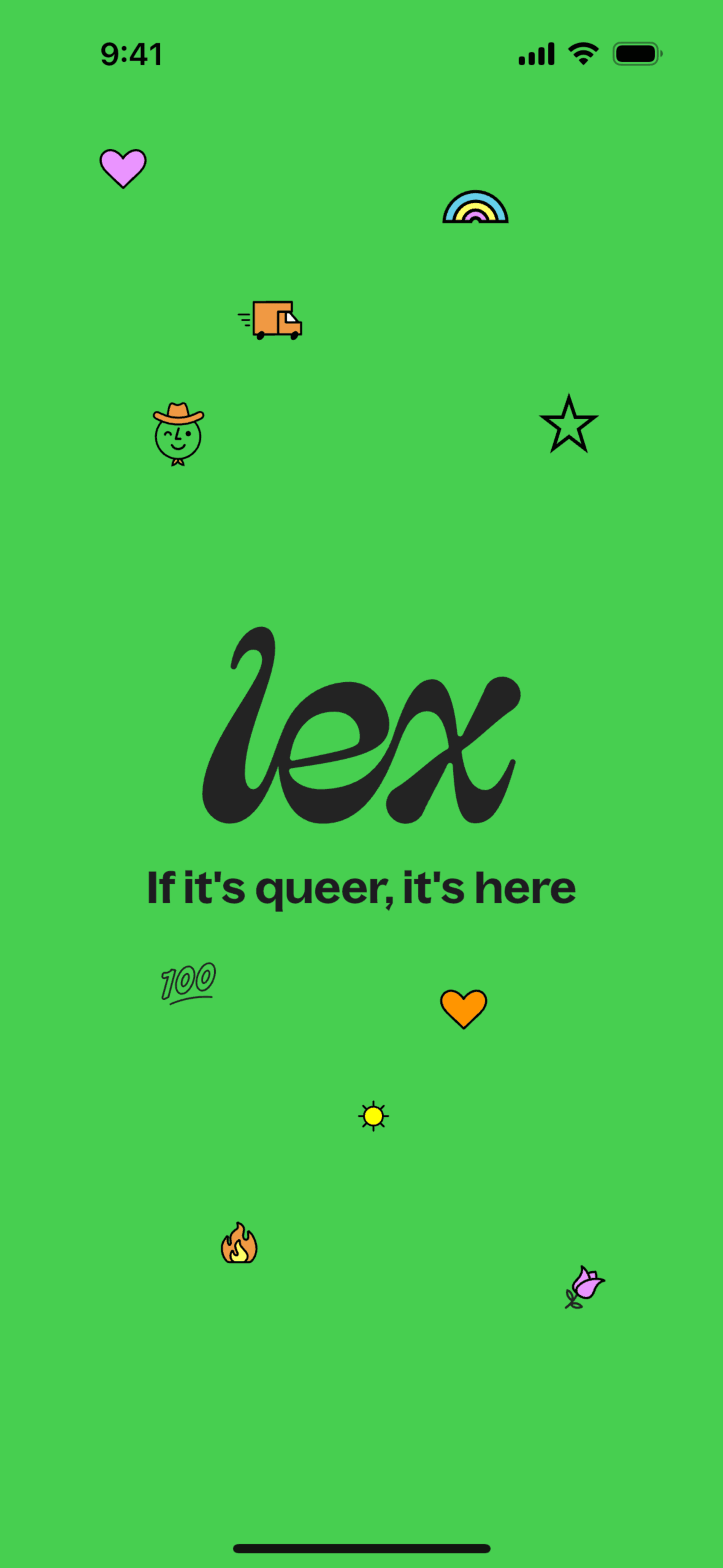 Lex iOS Social Networking interface screenshot 1
