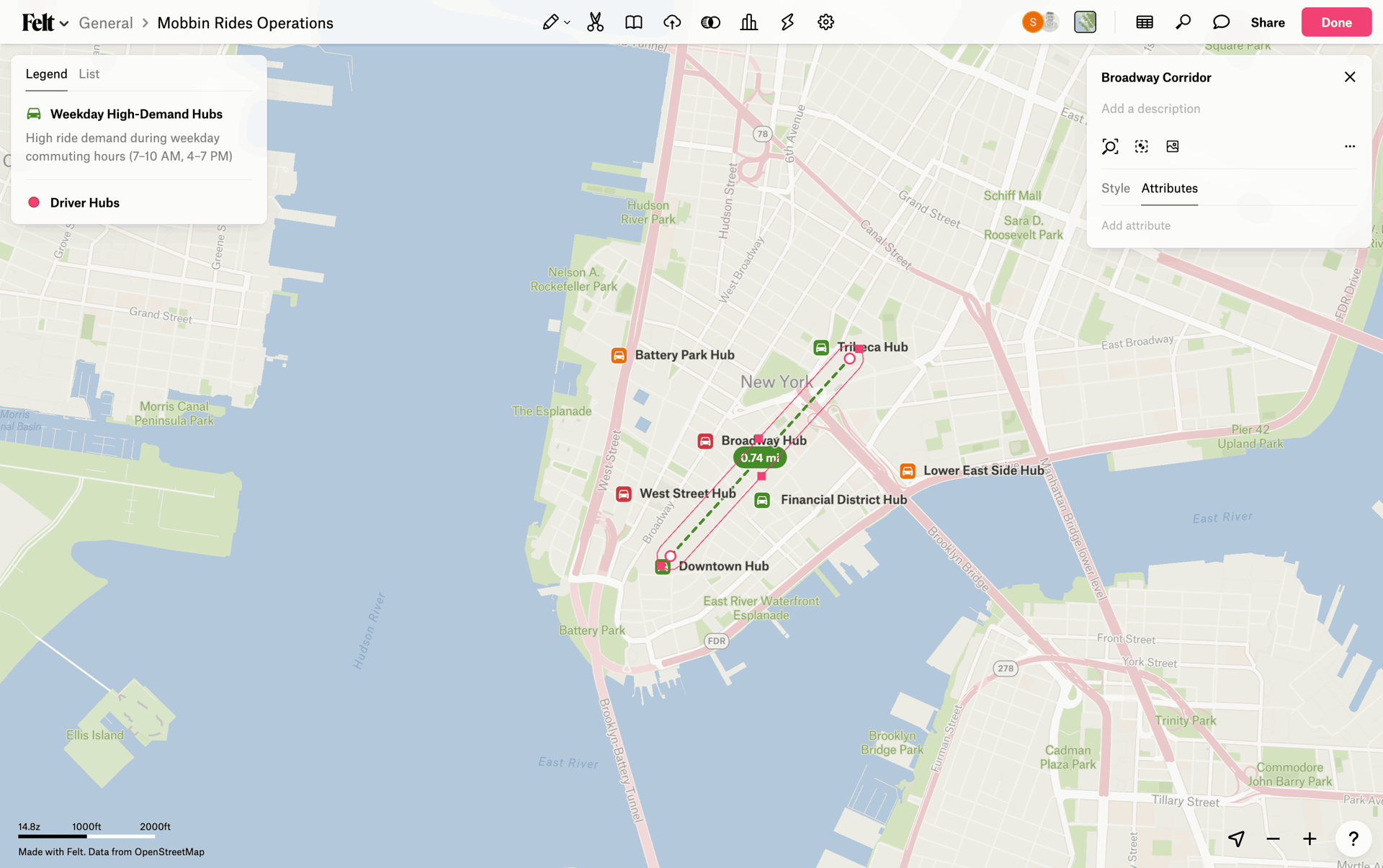 Felt Web mapping interface screenshot 8