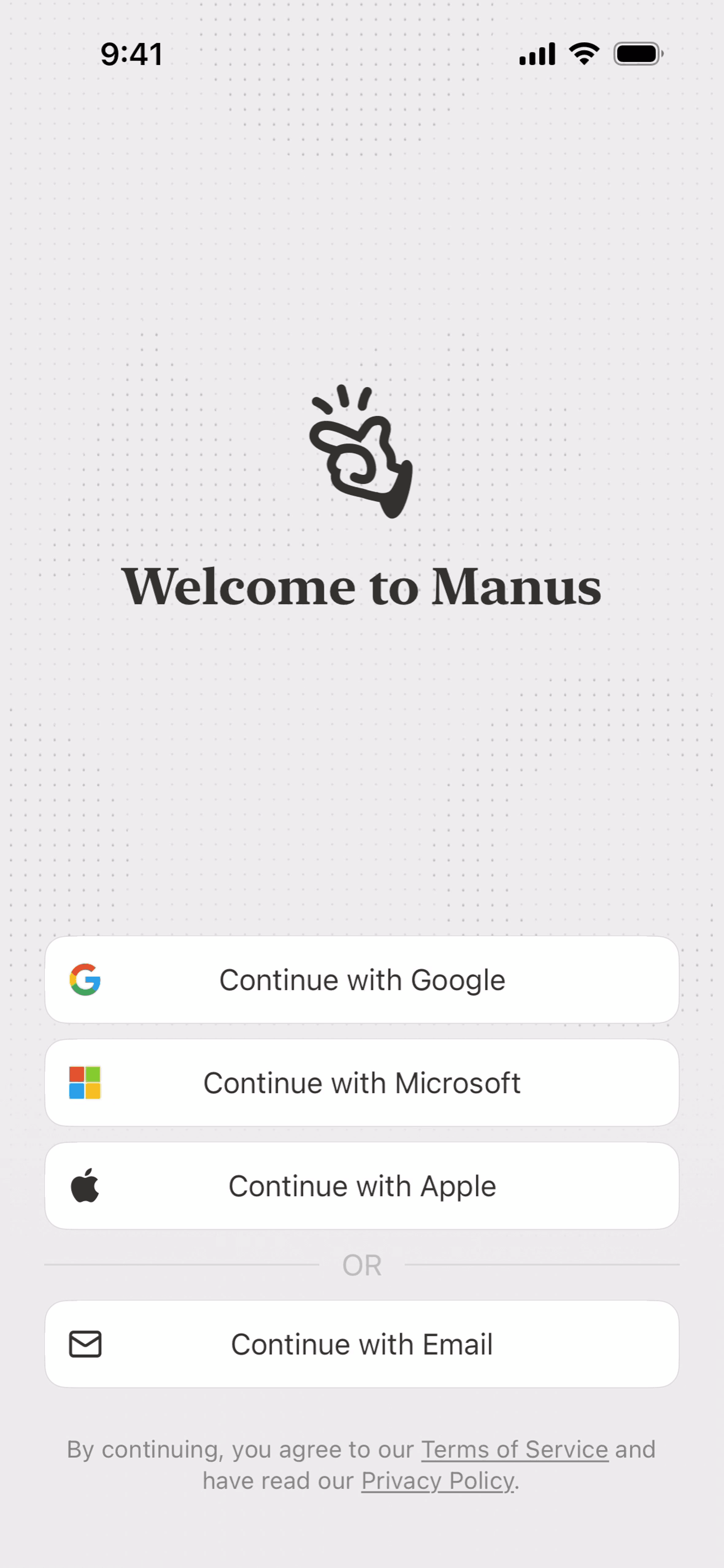 Manus iOS AI interface screenshot 19