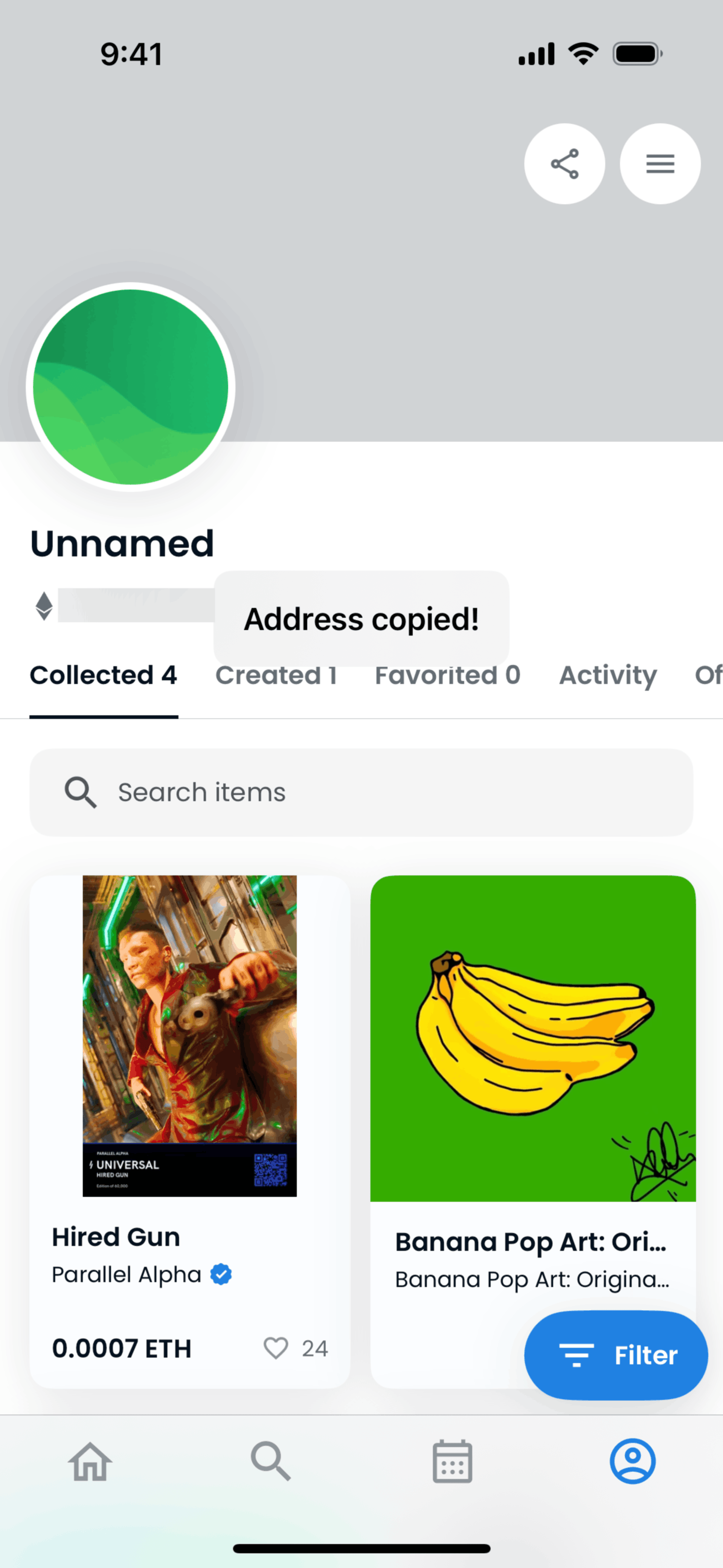 OpenSea iOS Crypto & Web3 interface screenshot 21