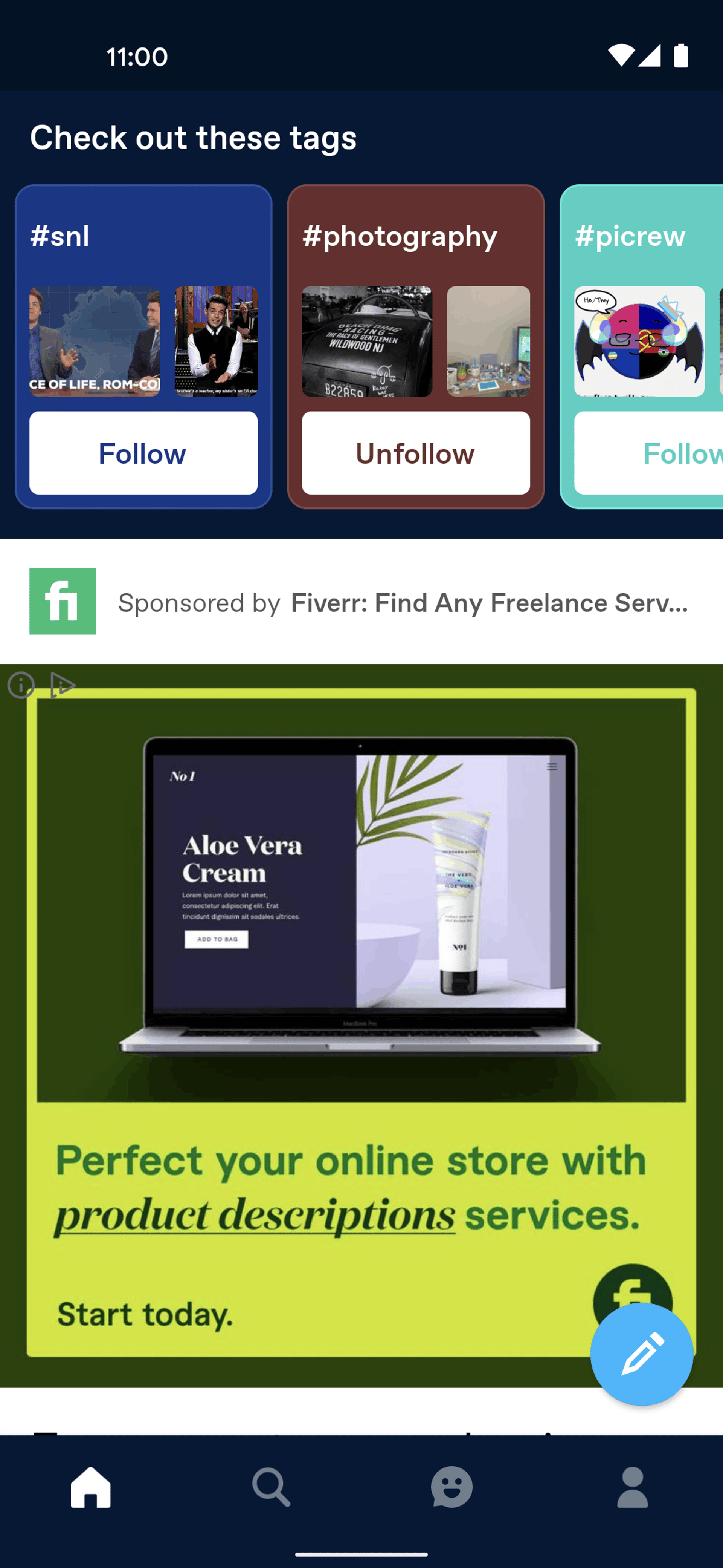 Tumblr Android Social Networking interface screenshot 24