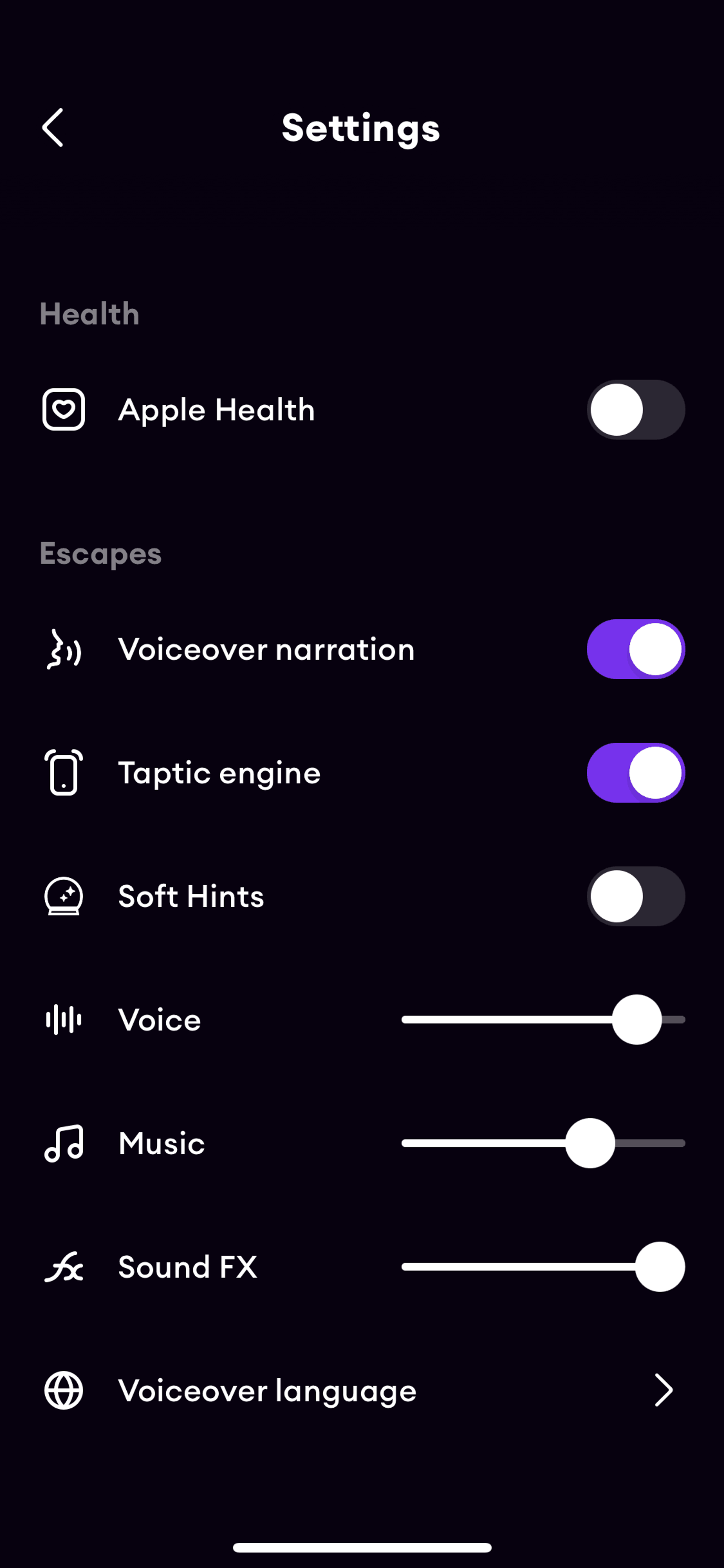 Loona iOS Health & Fitness interface screenshot 20
