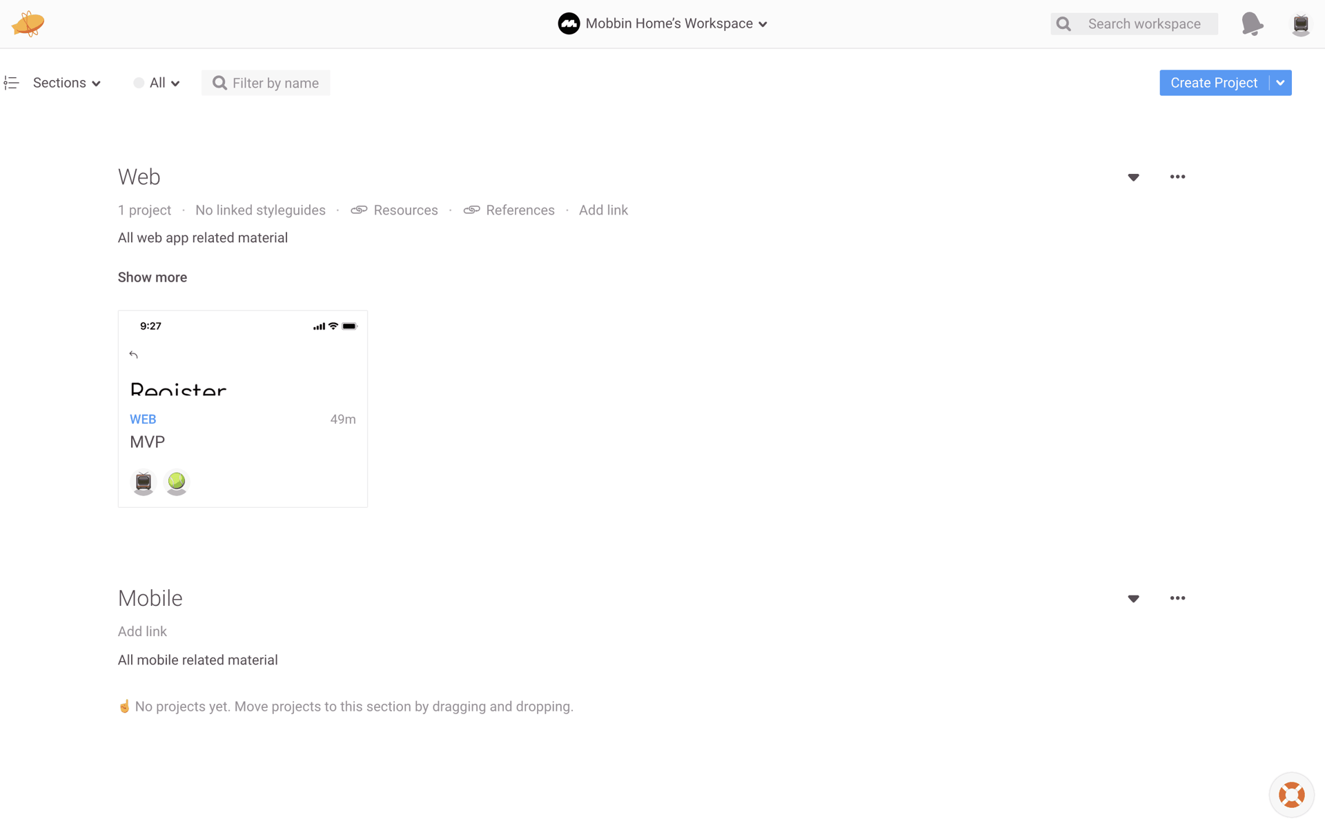 Zeplin Web Productivity interface screenshot 5