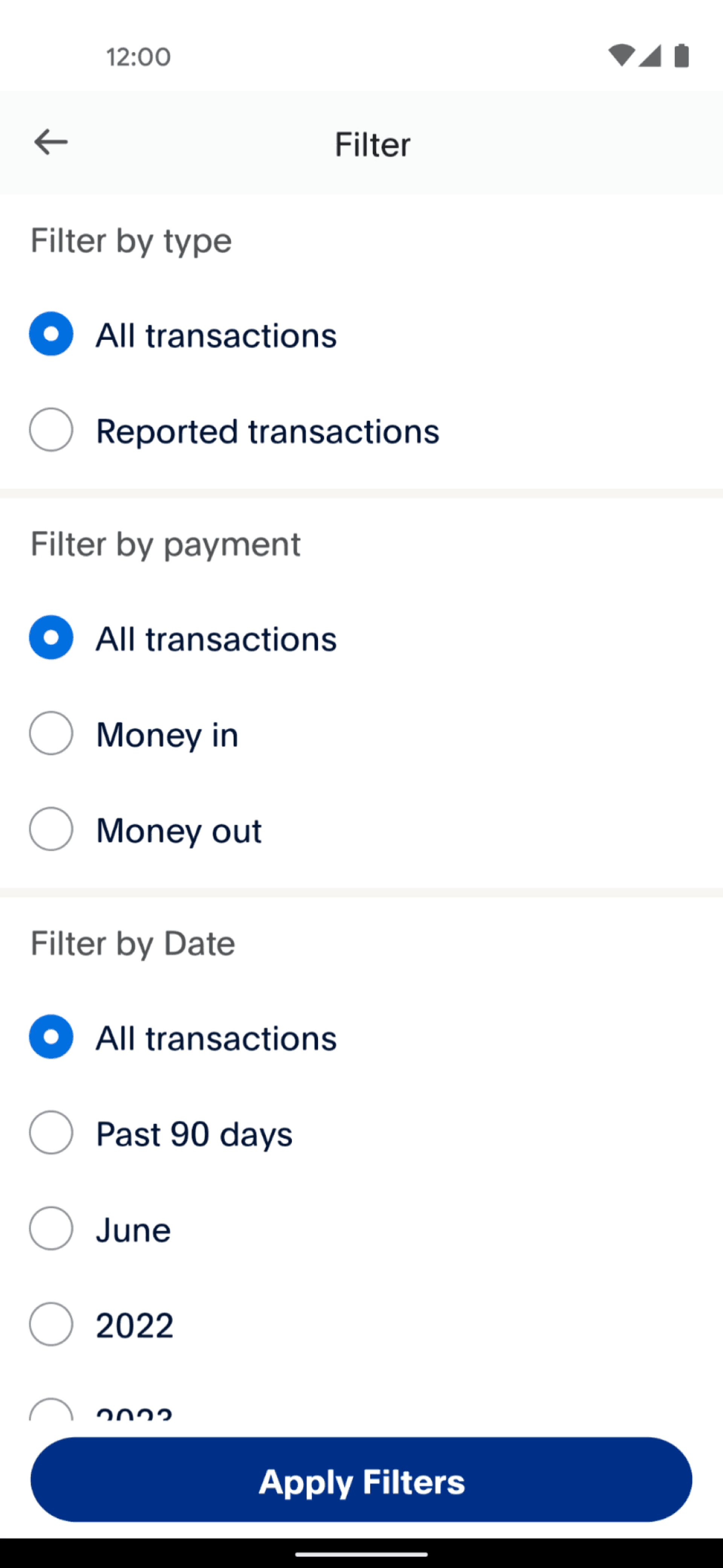 PayPal Android Finance interface screenshot 11