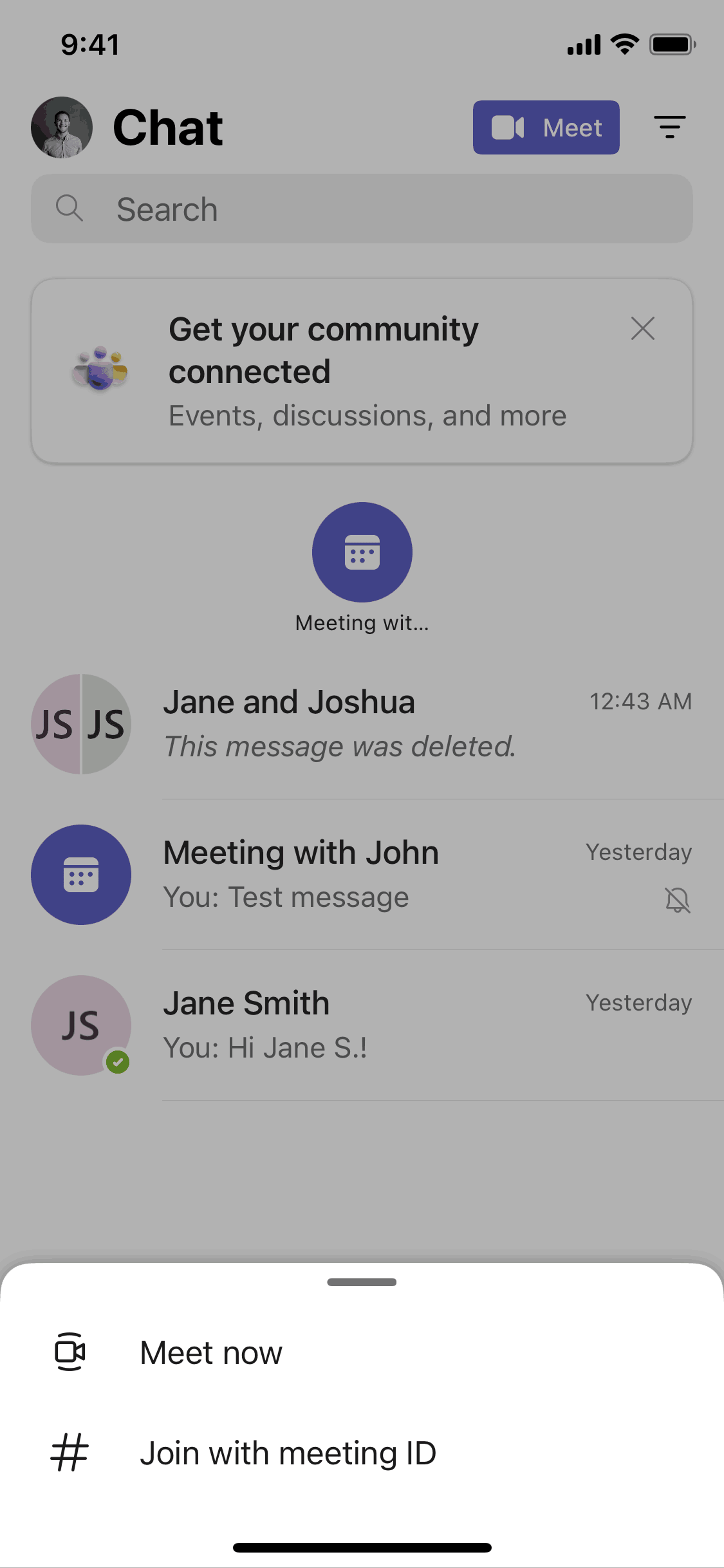Microsoft Teams iOS Business interface screenshot 24