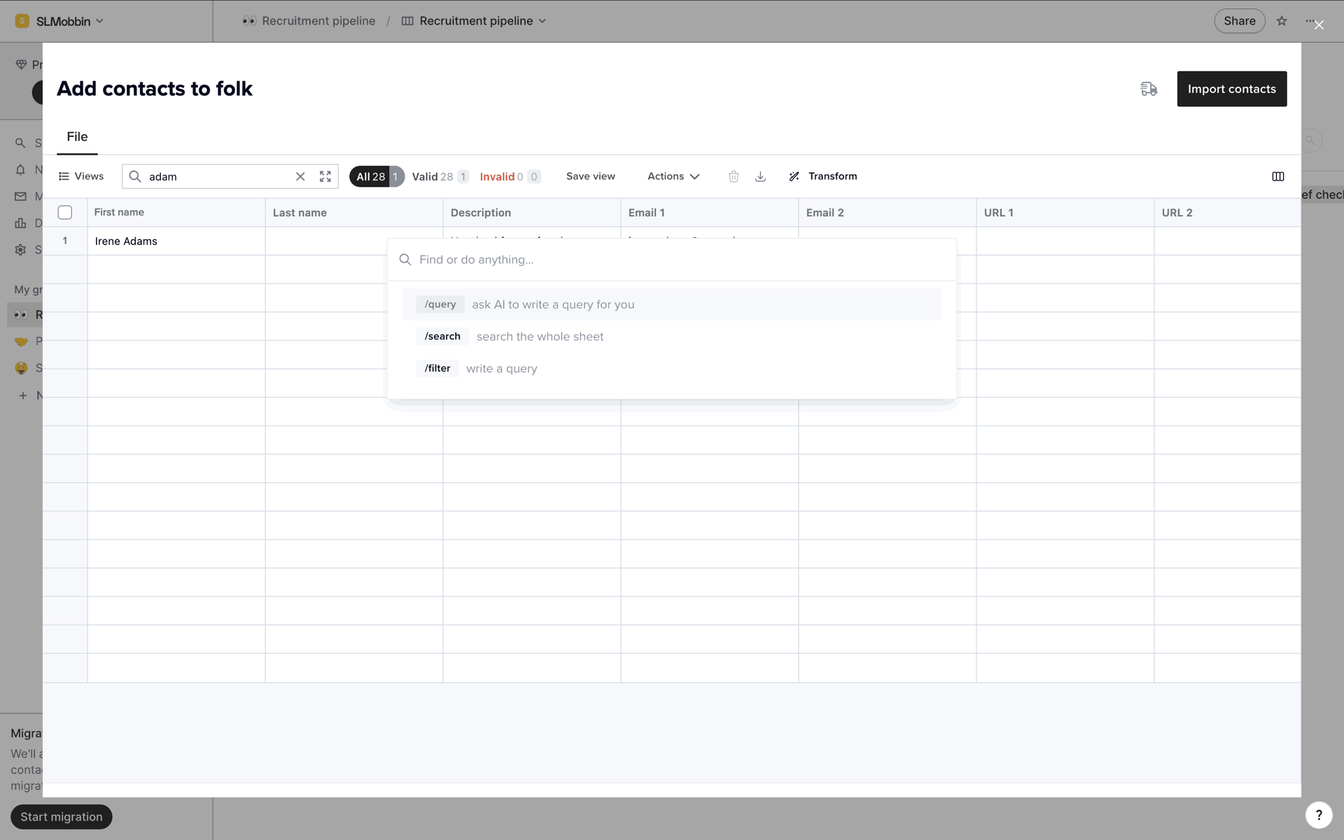 folk Web Business interface screenshot 9