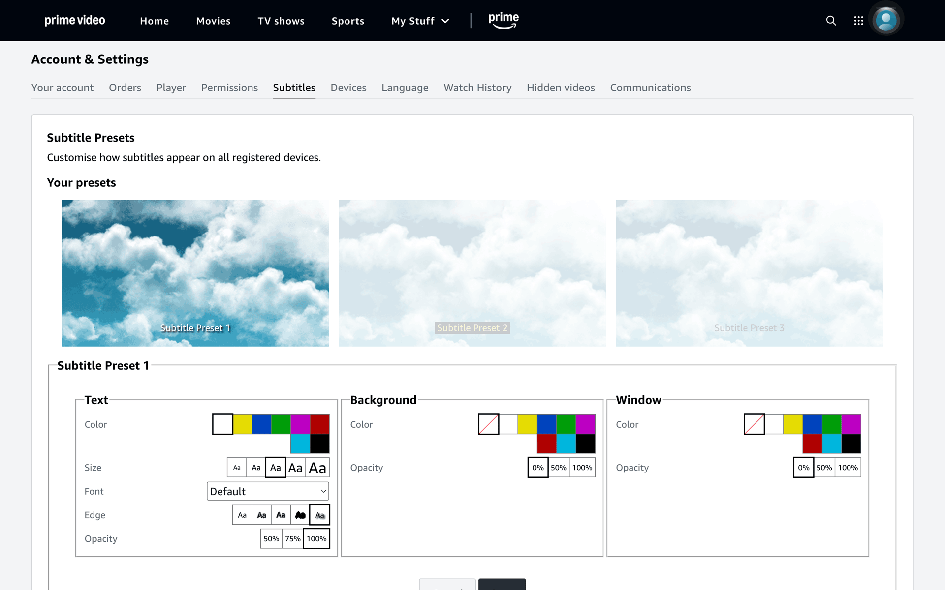 Prime Video Web Entertainment interface screenshot 21