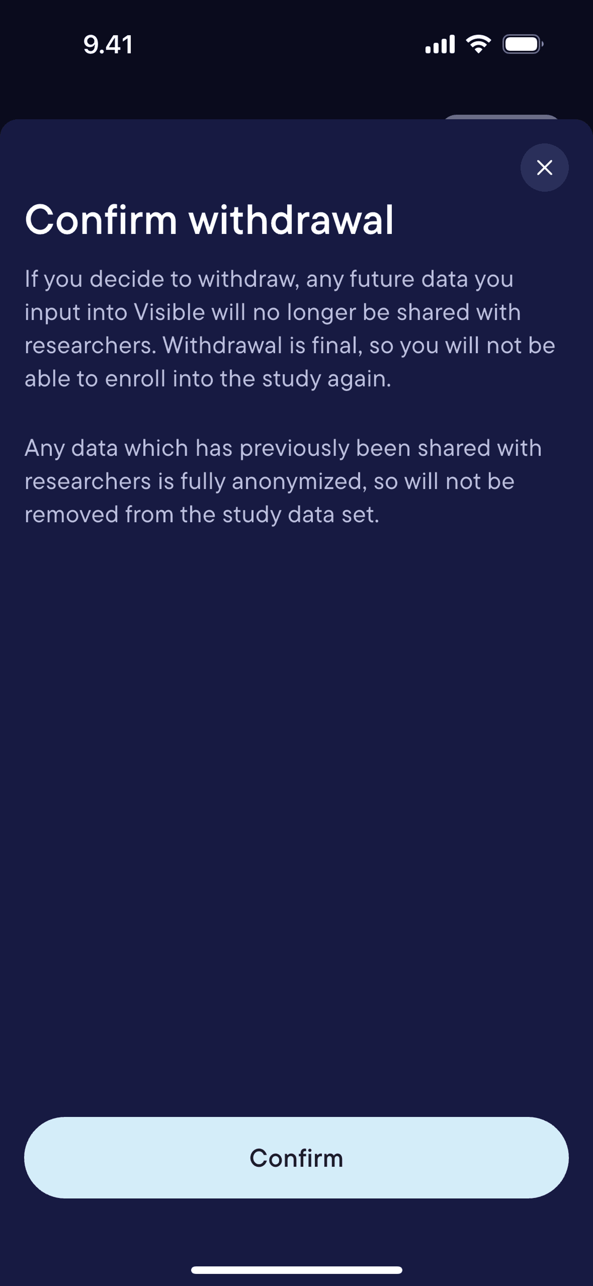 Visible iOS Health & Fitness interface screenshot 3