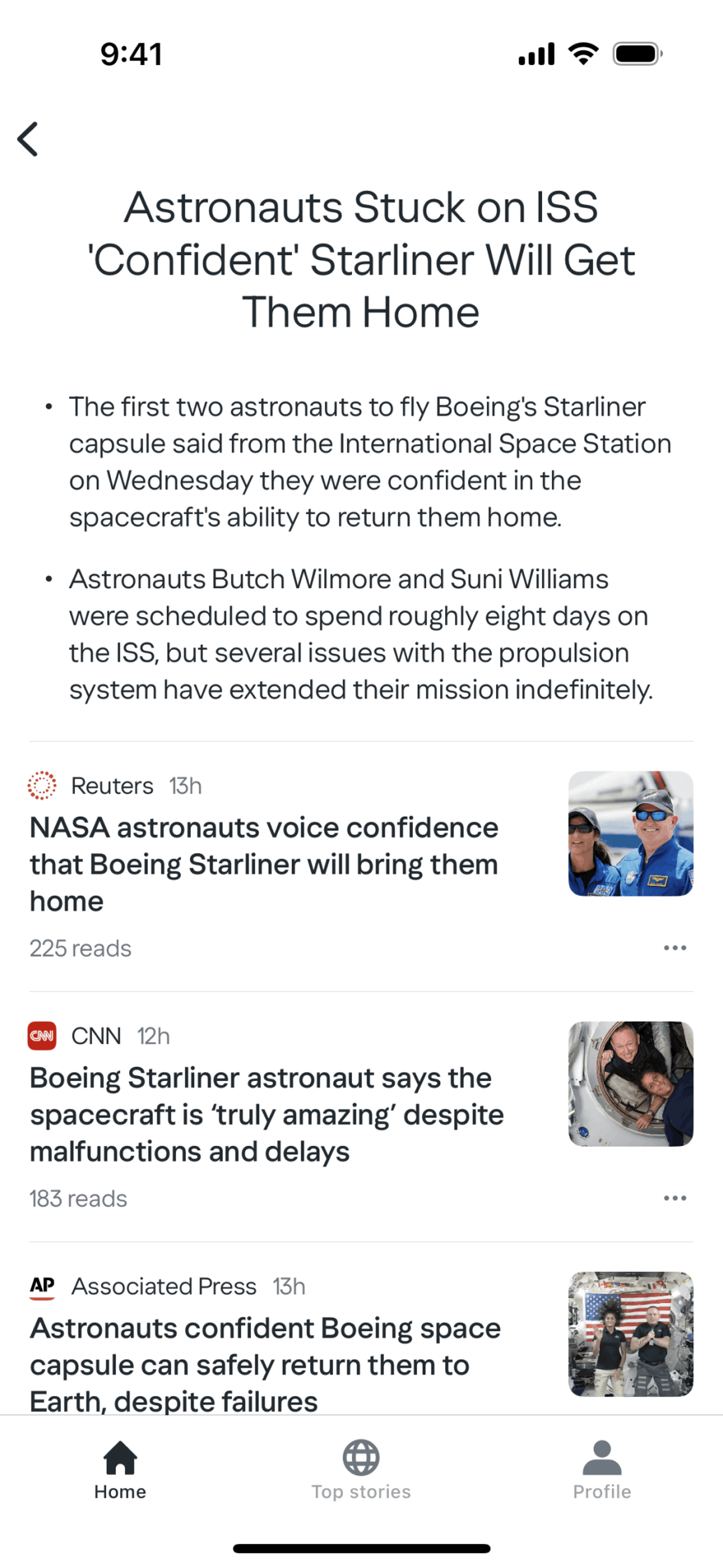 Yahoo News iOS News interface screenshot 5
