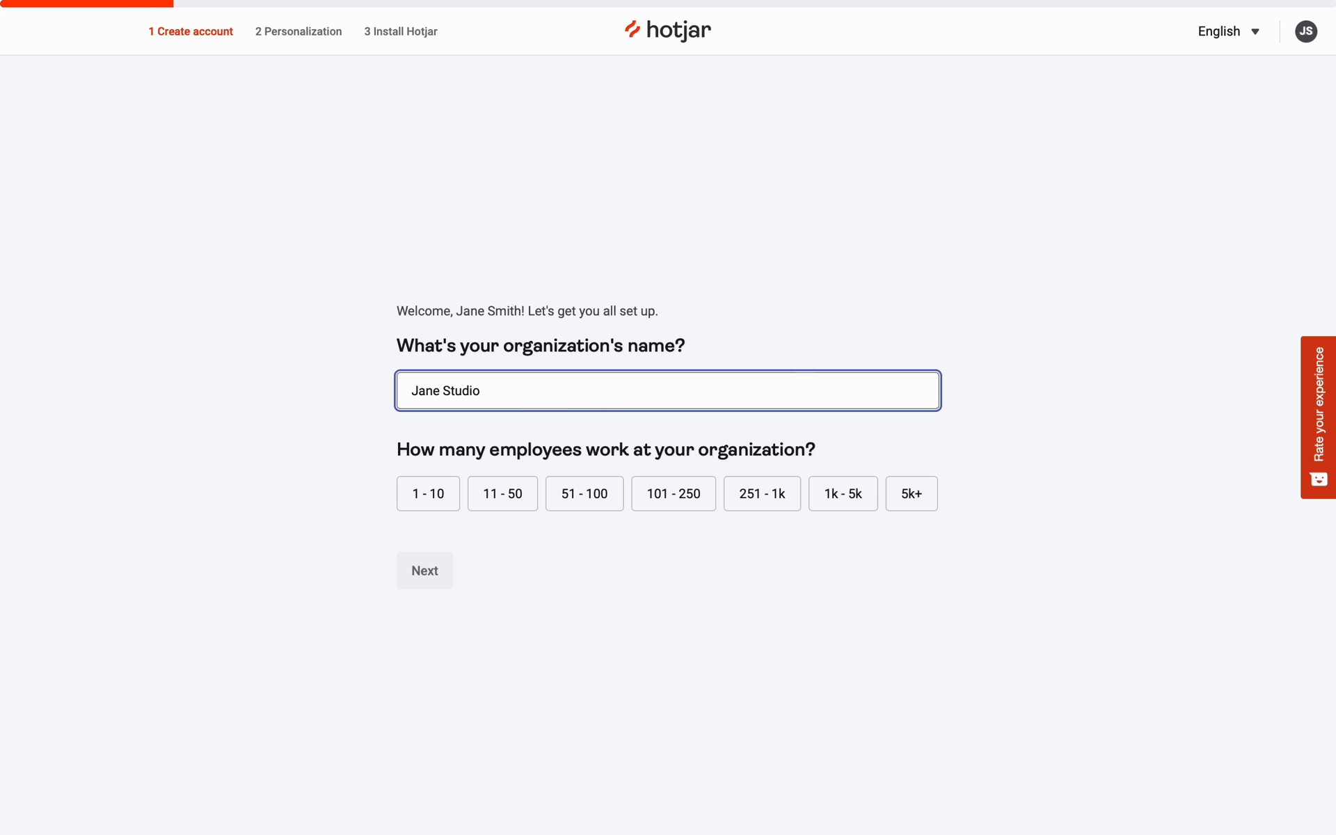 Hotjar Web Business interface screenshot 13