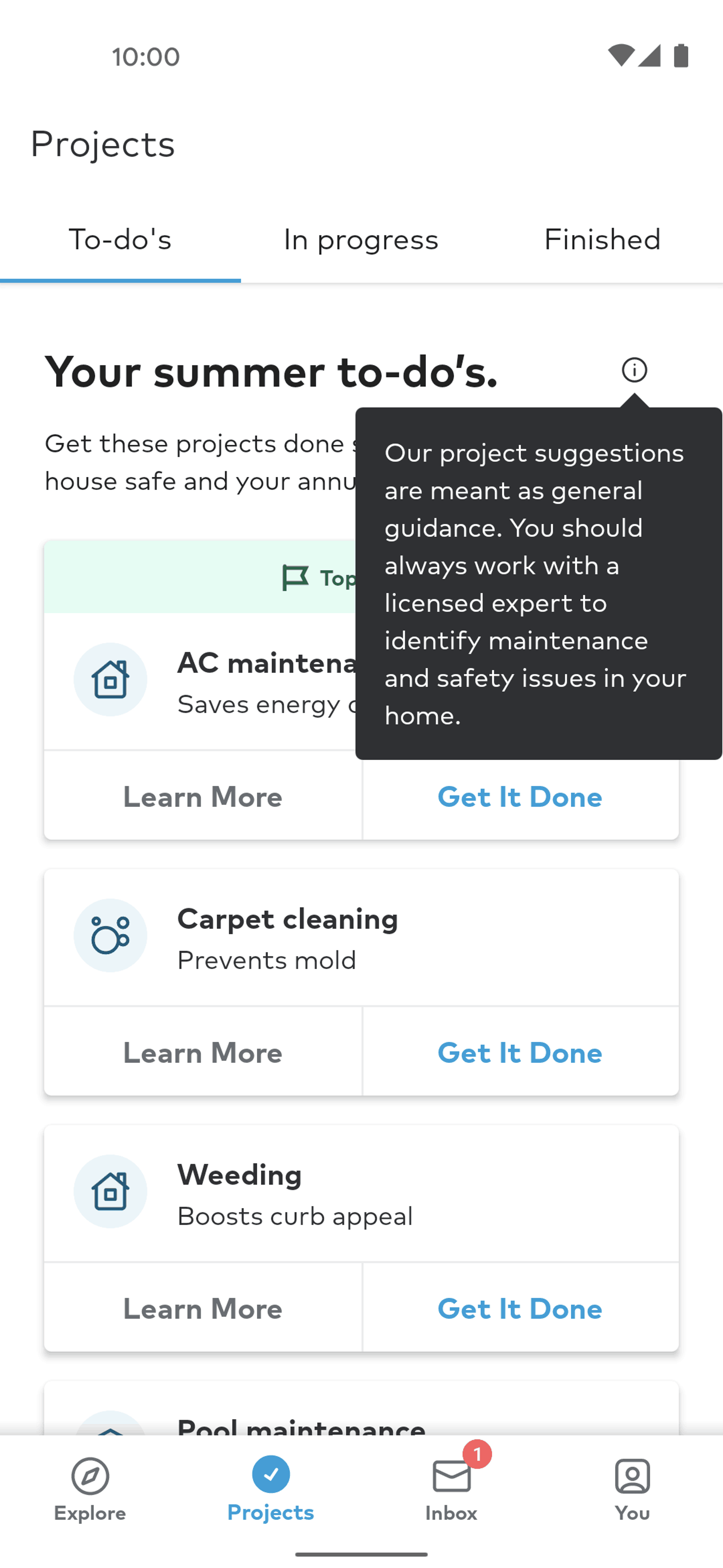 Thumbtack Android Lifestyle interface screenshot 13