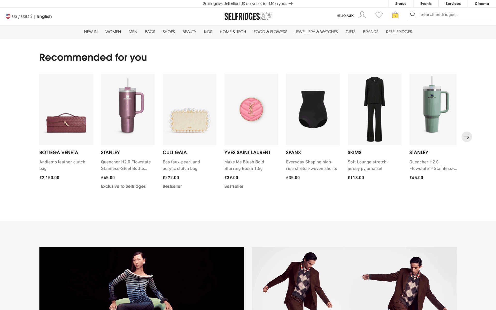Selfridges Web Shopping interface screenshot 7