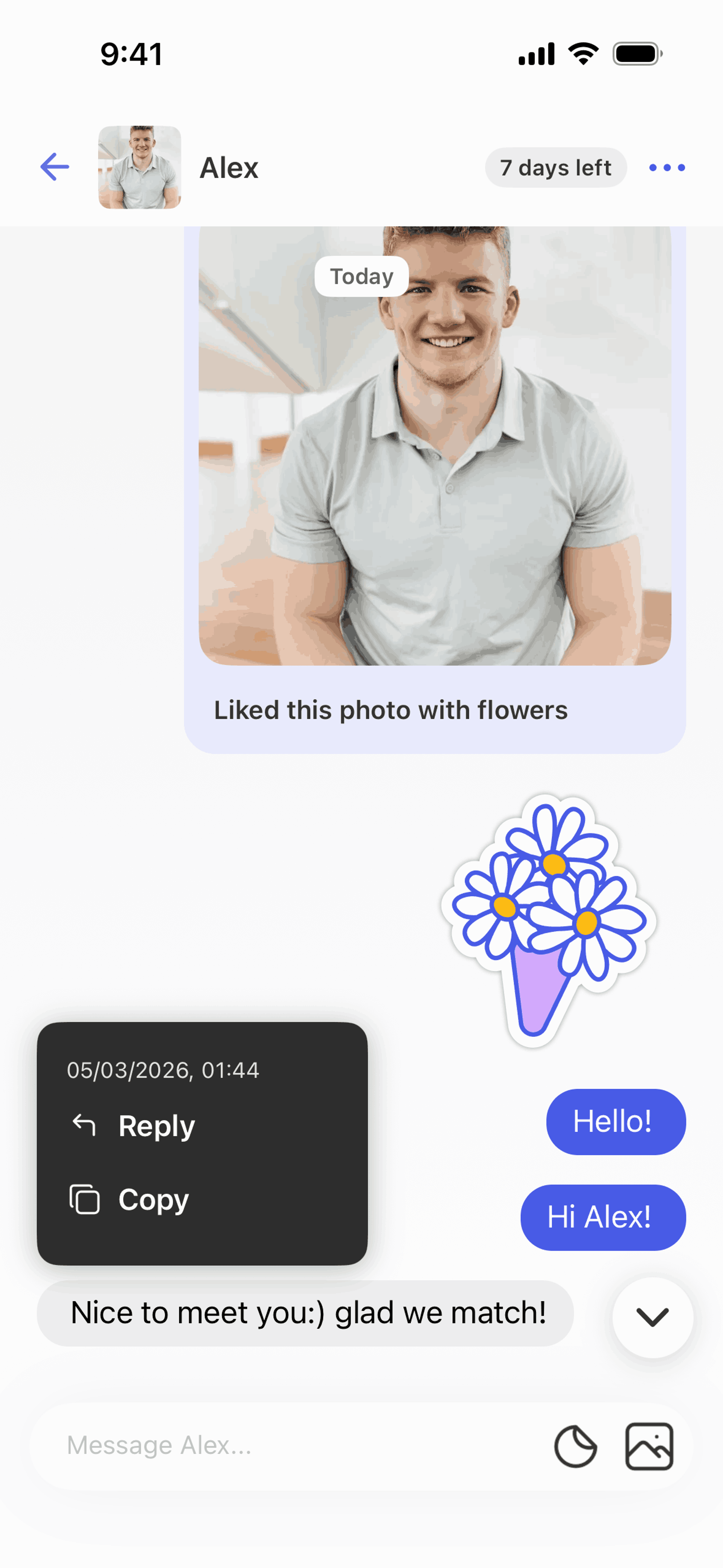 Coffee Meets Bagel iOS dating interface screenshot 7