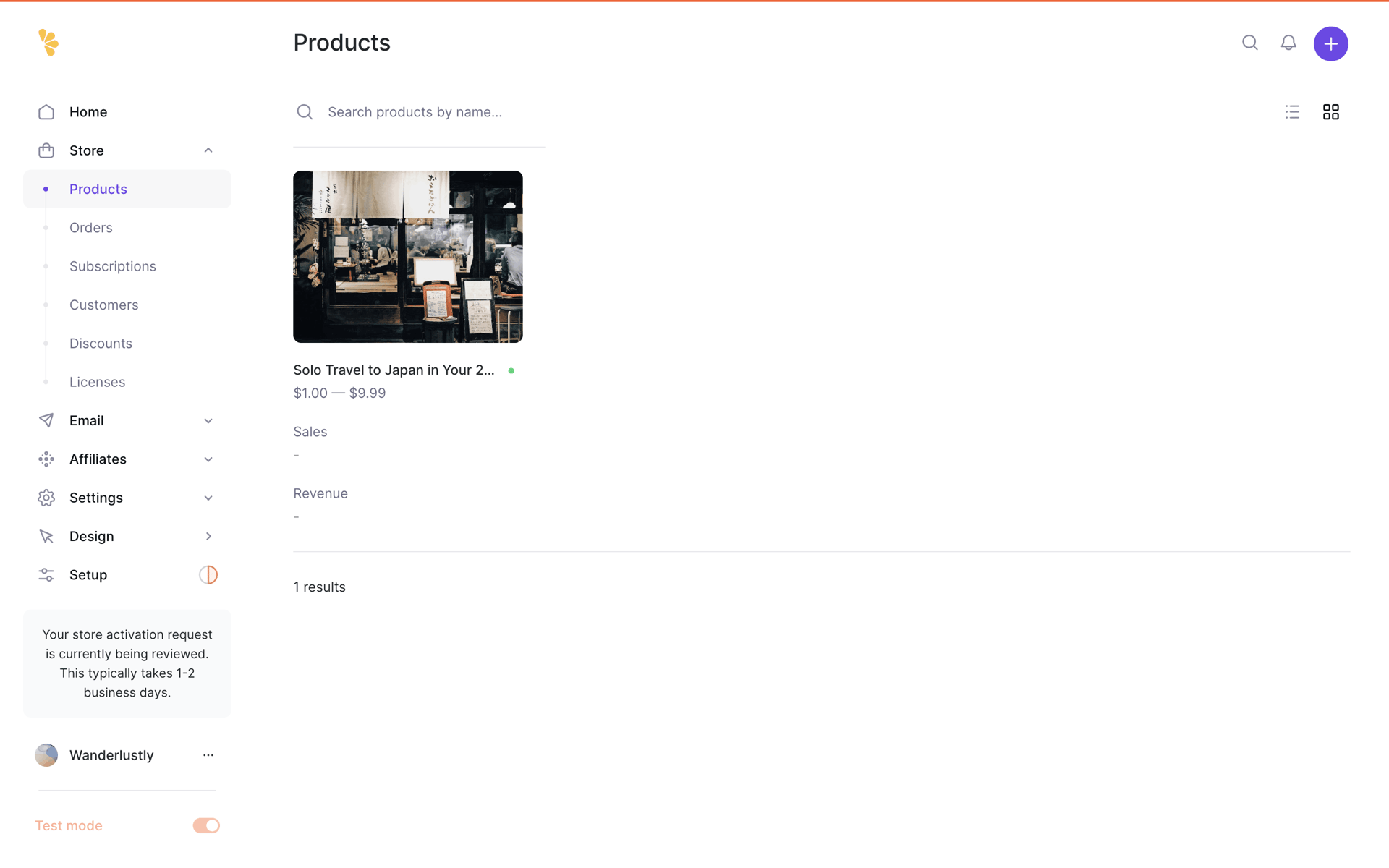 Lemon Squeezy Web Business interface screenshot 18